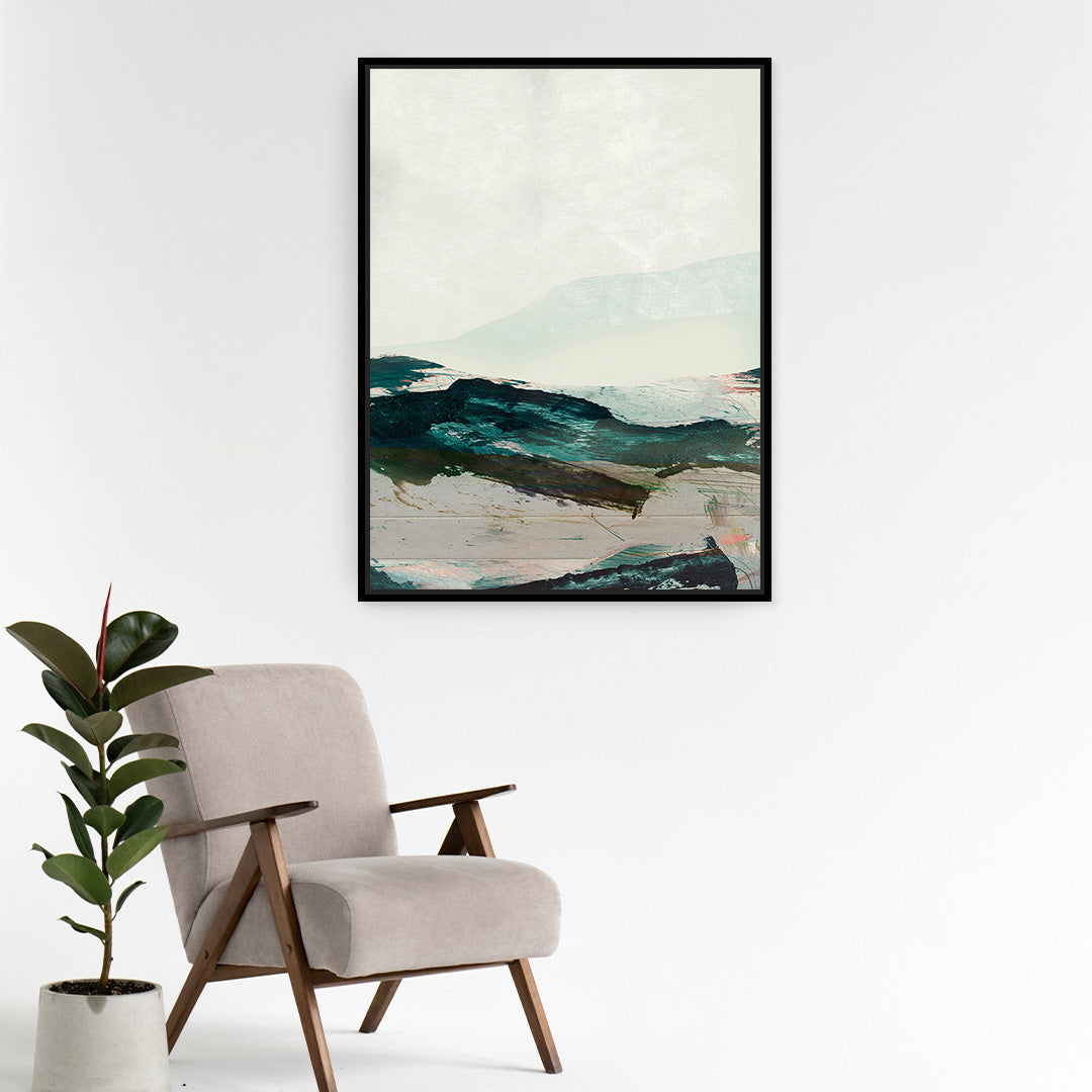 Mountains No2 Framed Printed Canvas