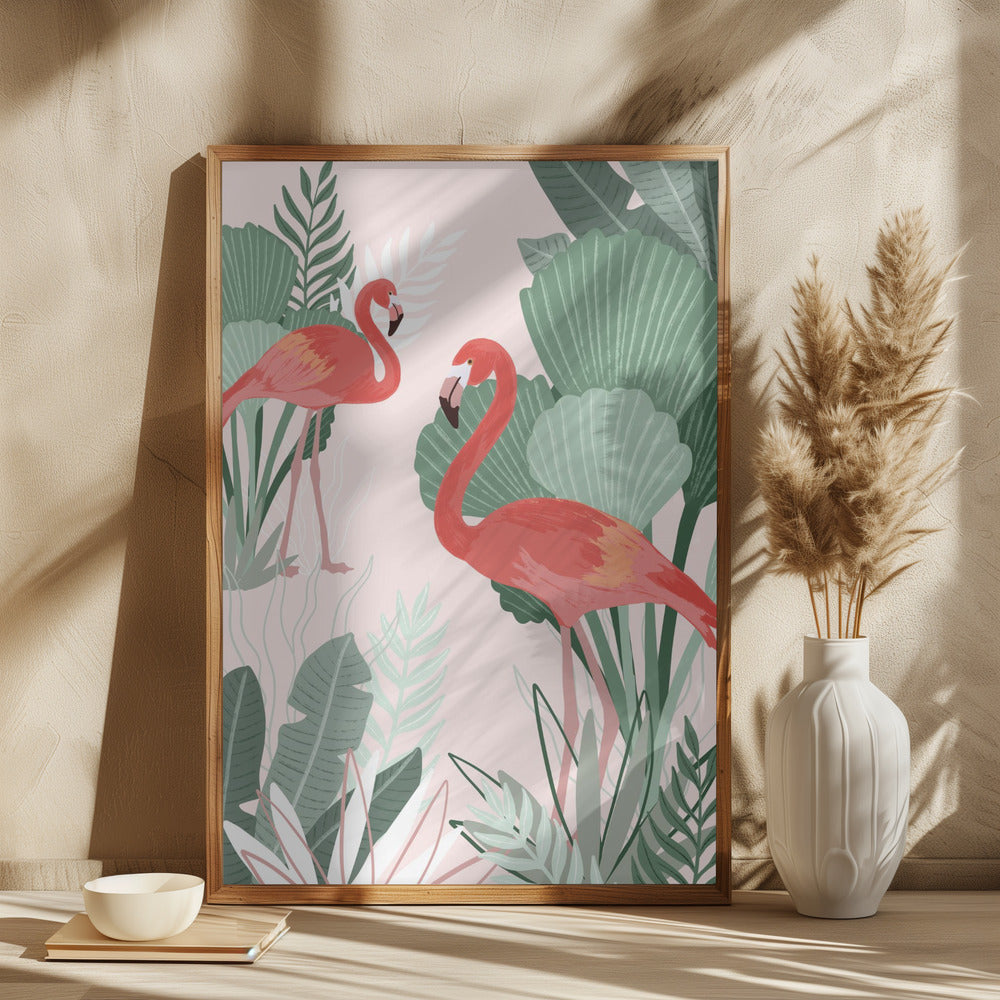 Flamingo Dreams Print