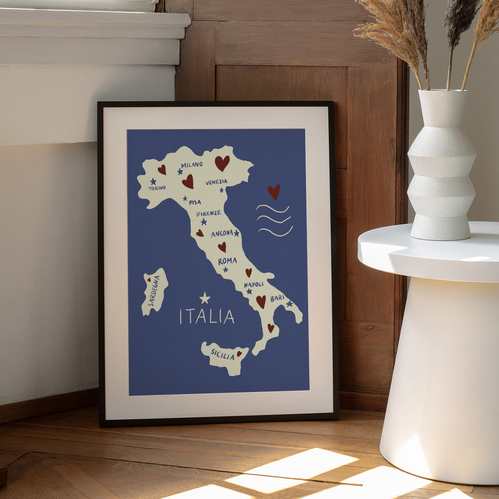 Italiy Map Print