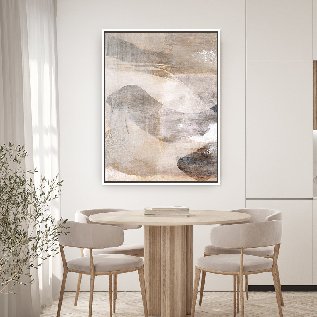 Layers 1 Framed Printed Canvas