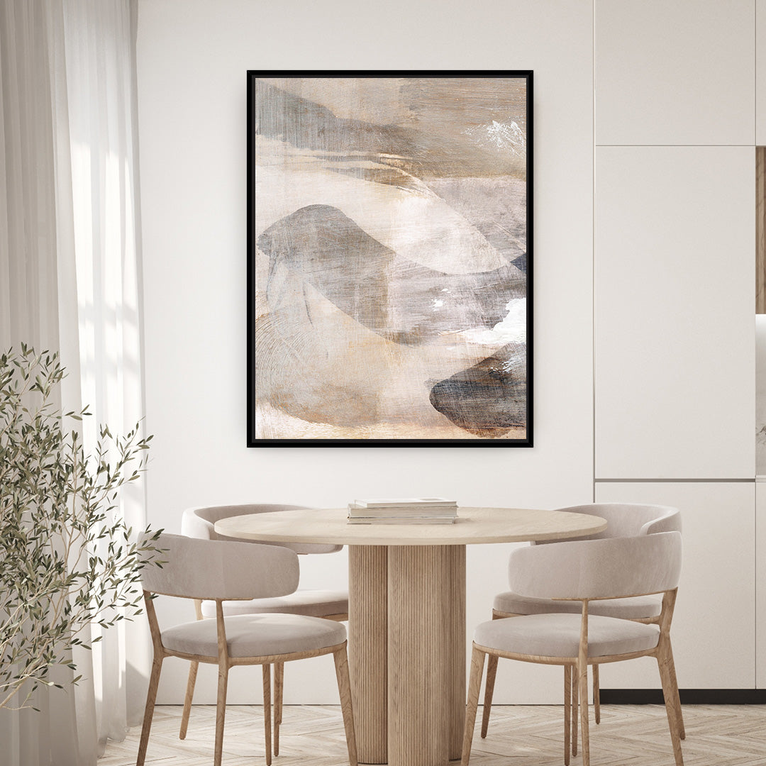 Layers 1 Framed Printed Canvas