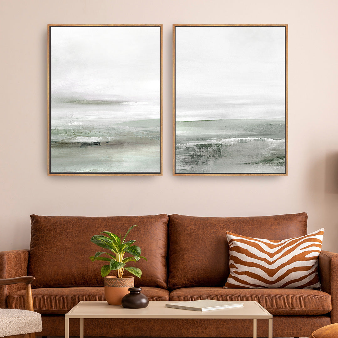 Light Dawn Framed Canvas Set of 2