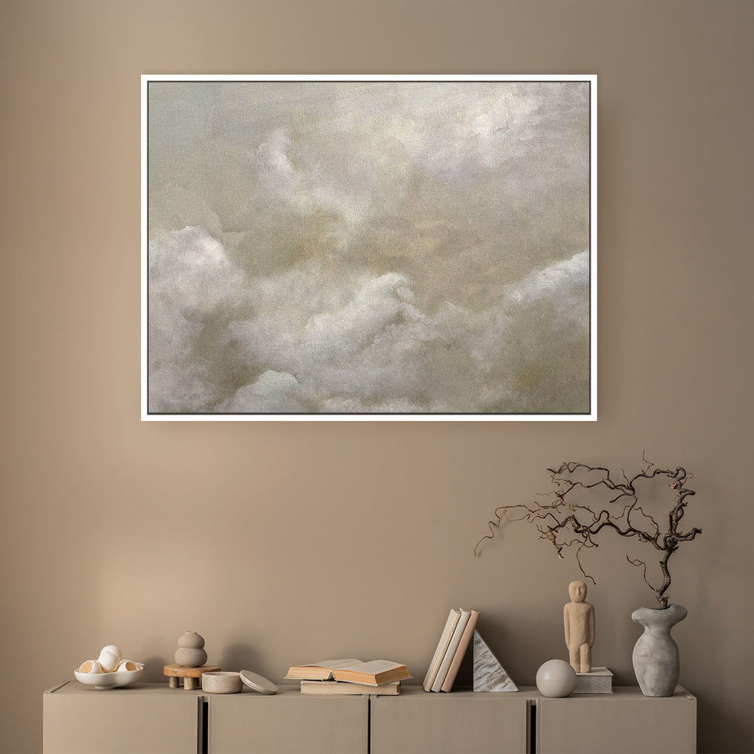 Cloud Framed Printed Canvas