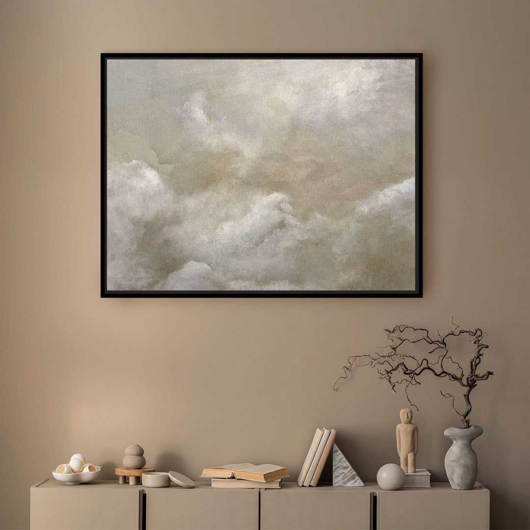 Cloud Framed Printed Canvas