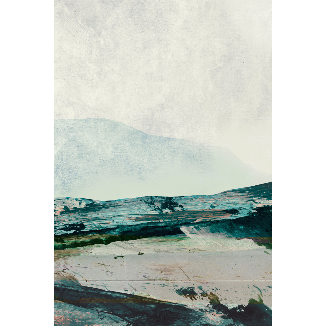 Mountains Framed Printed Canvas