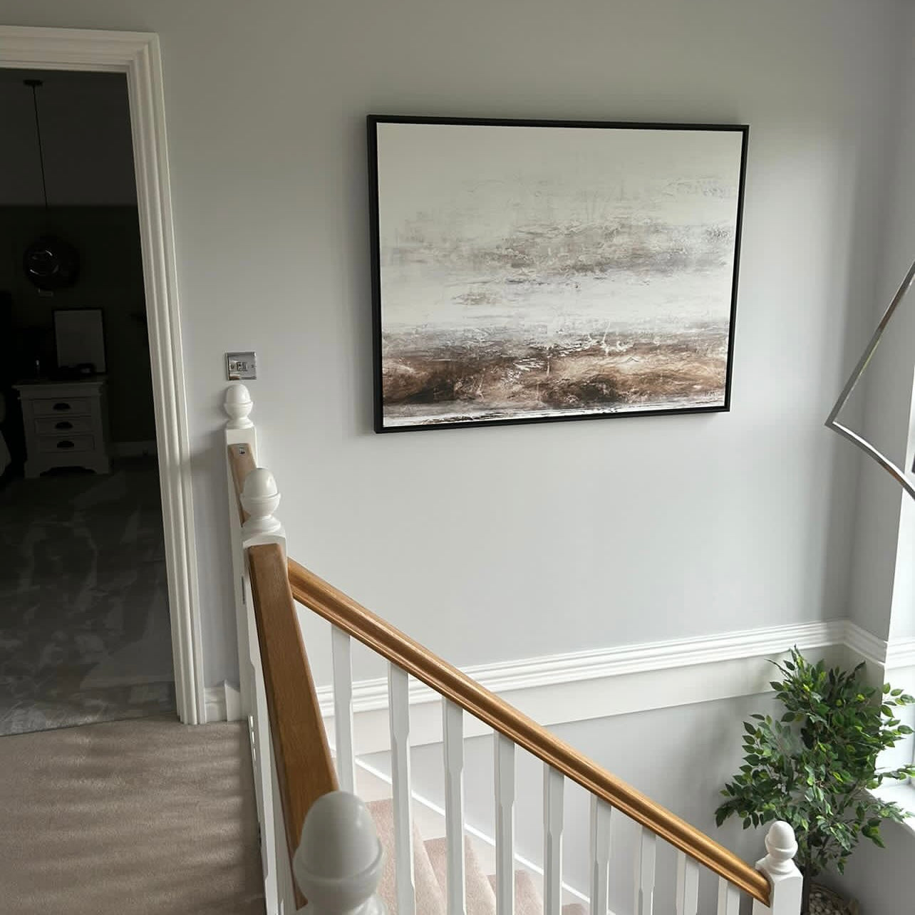 Echoes Landscape Framed Printed Canvas - Mala Art Co.