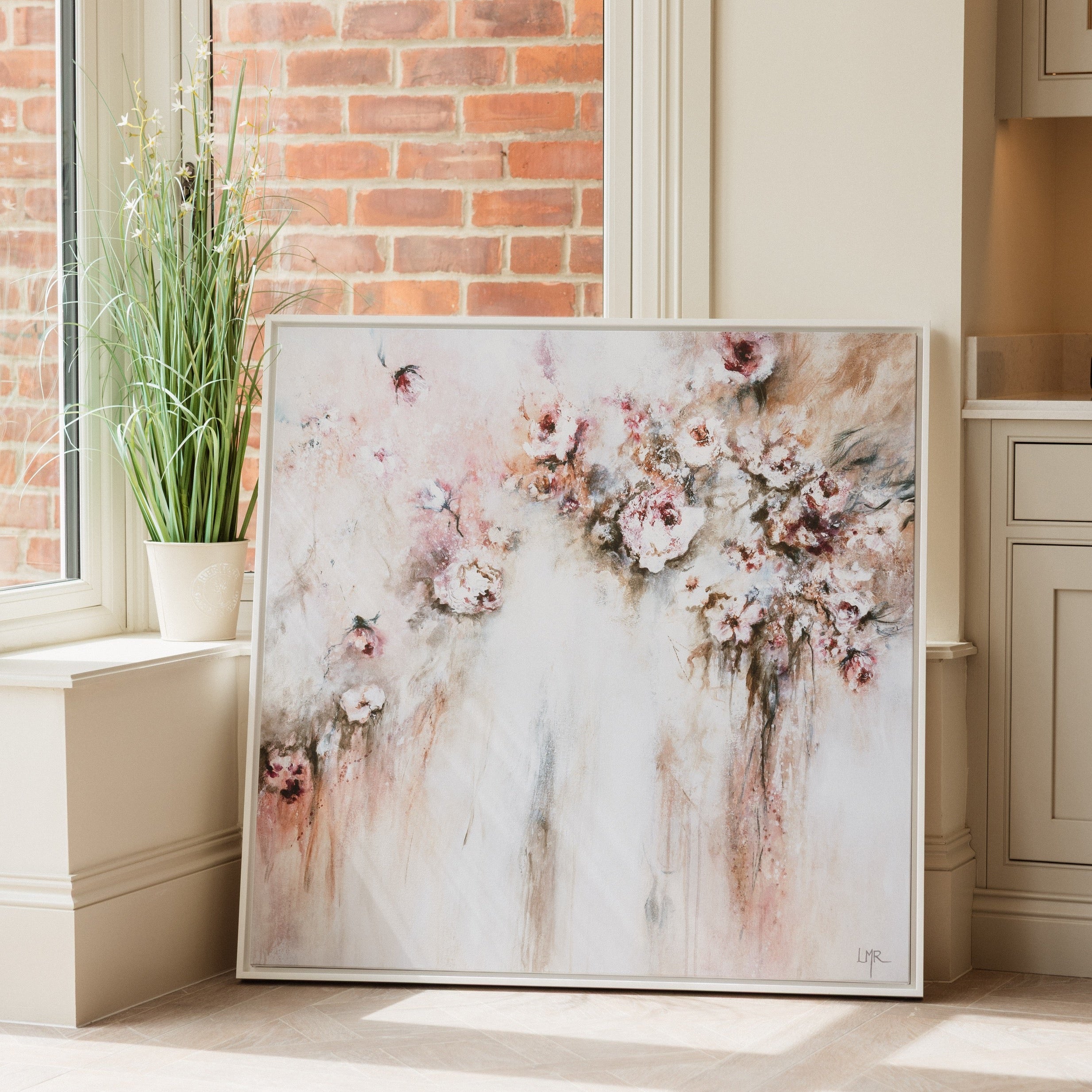 Amore Square Framed Printed Canvas - Mala Art Co.