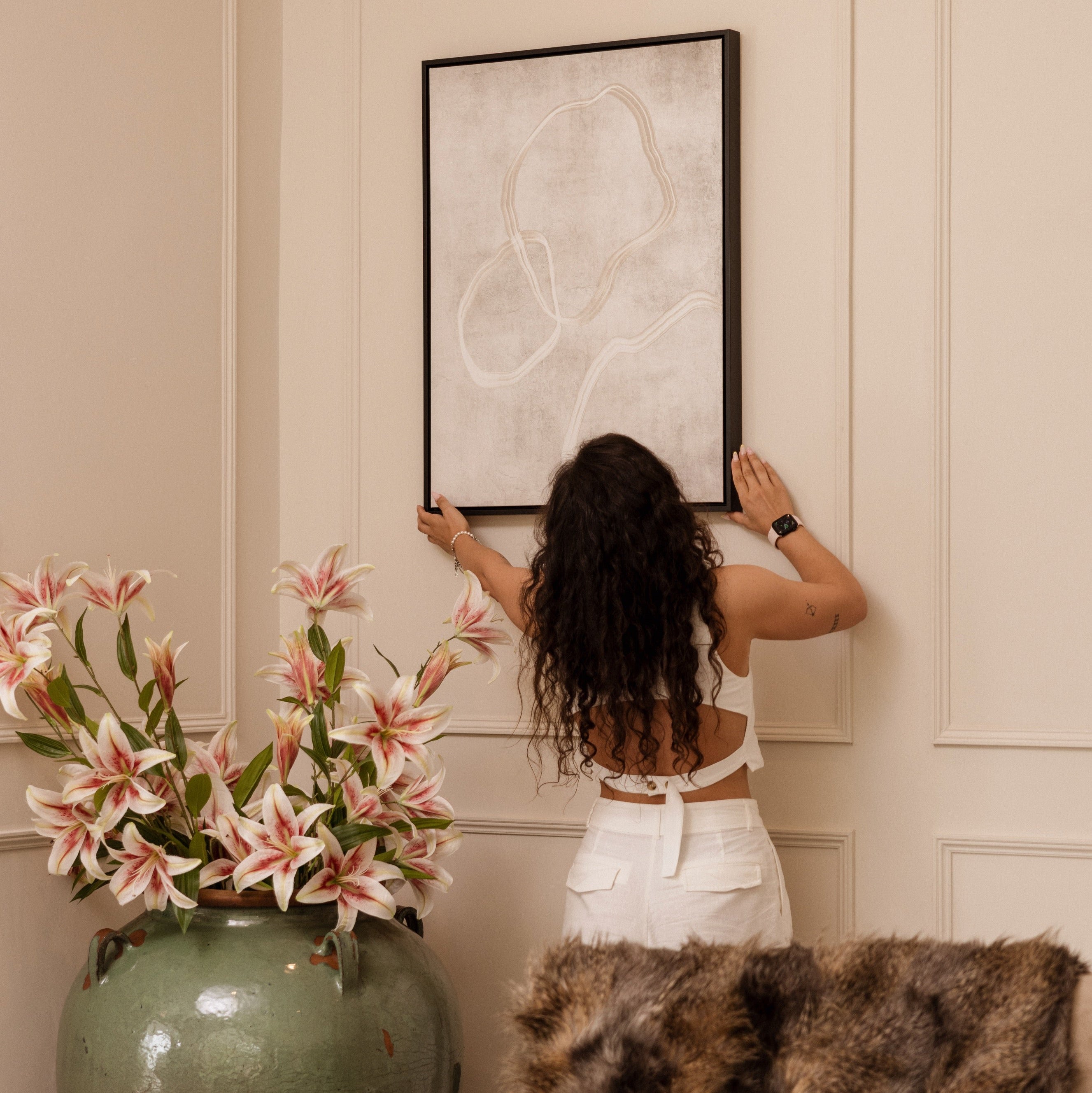 Stylo I Portrait Framed Printed Canvas - Mala Art Co.