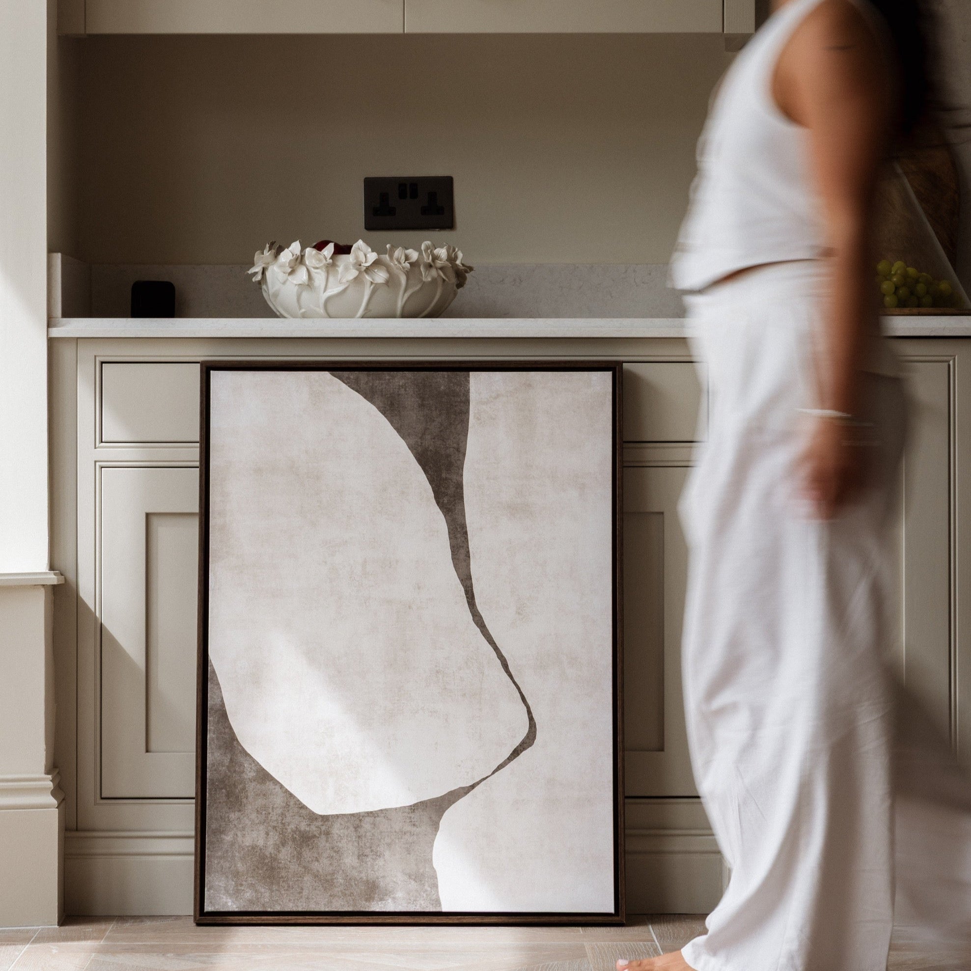 Gigi I Portrait Framed Printed Canvas - Mala Art Co.