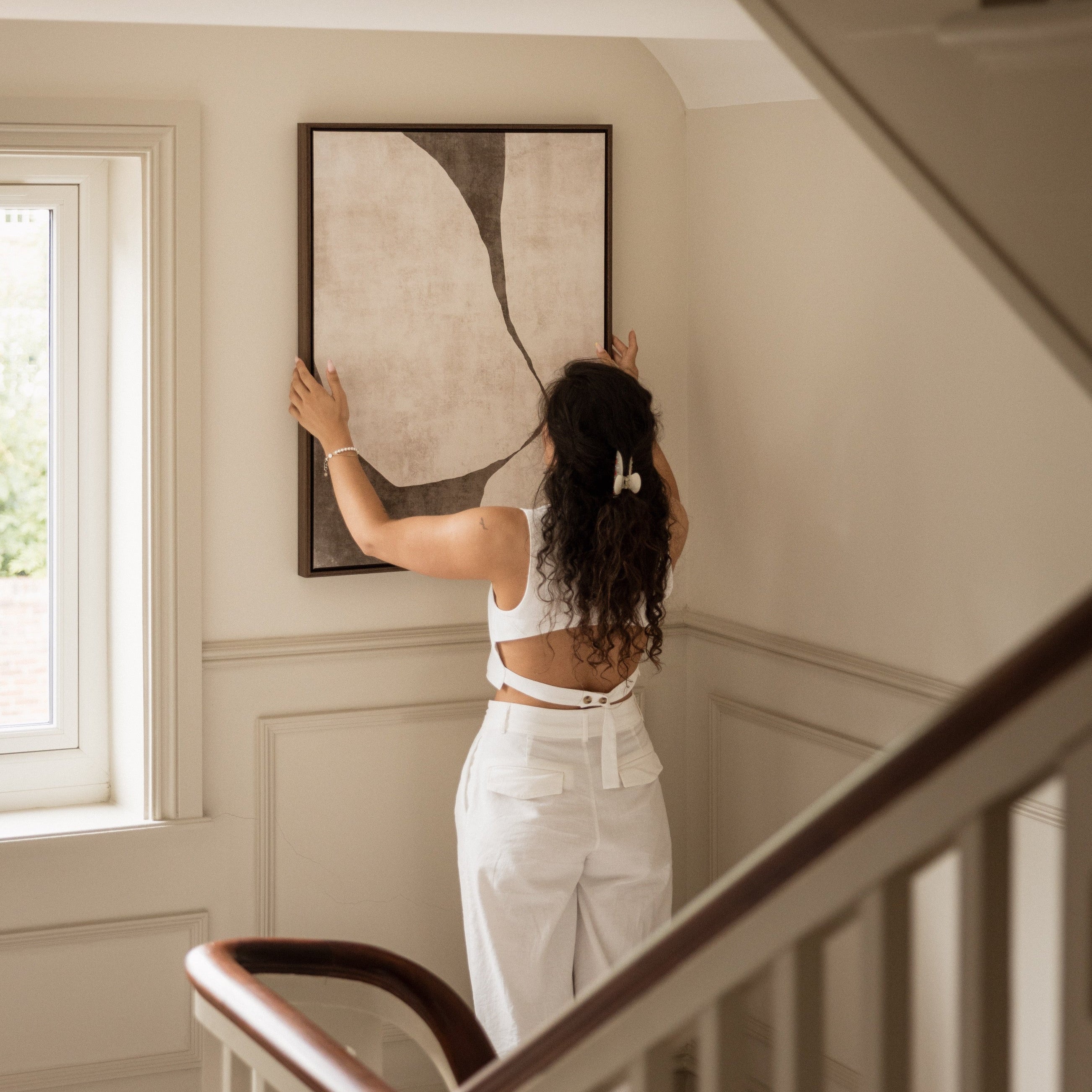 Gigi I Portrait Framed Printed Canvas - Mala Art Co.