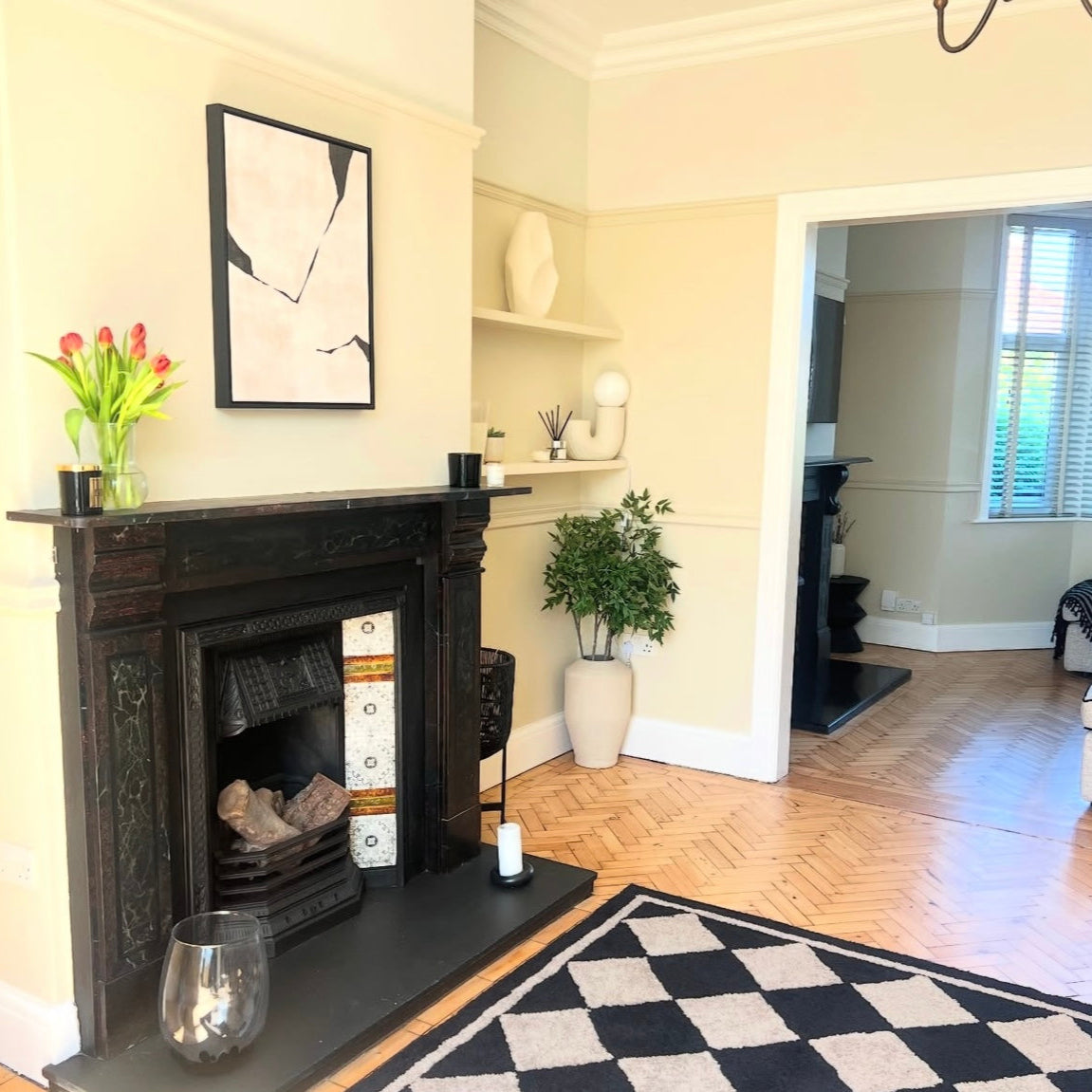 Oslo III Portrait Framed Printed Canvas - Mala Art Co.