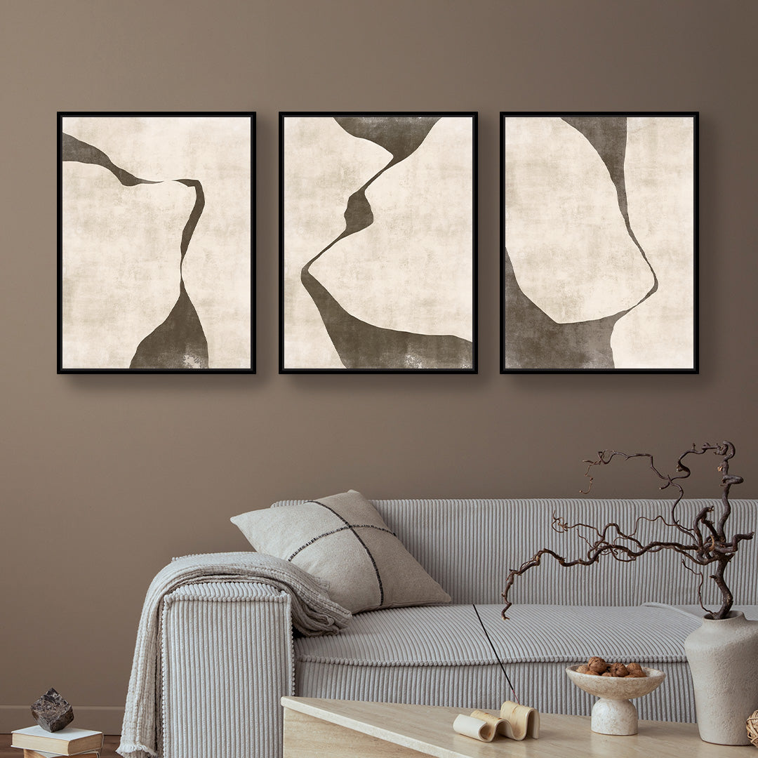 Gigi Portrait Framed Canvas Set of 3 - Mala Art Co.