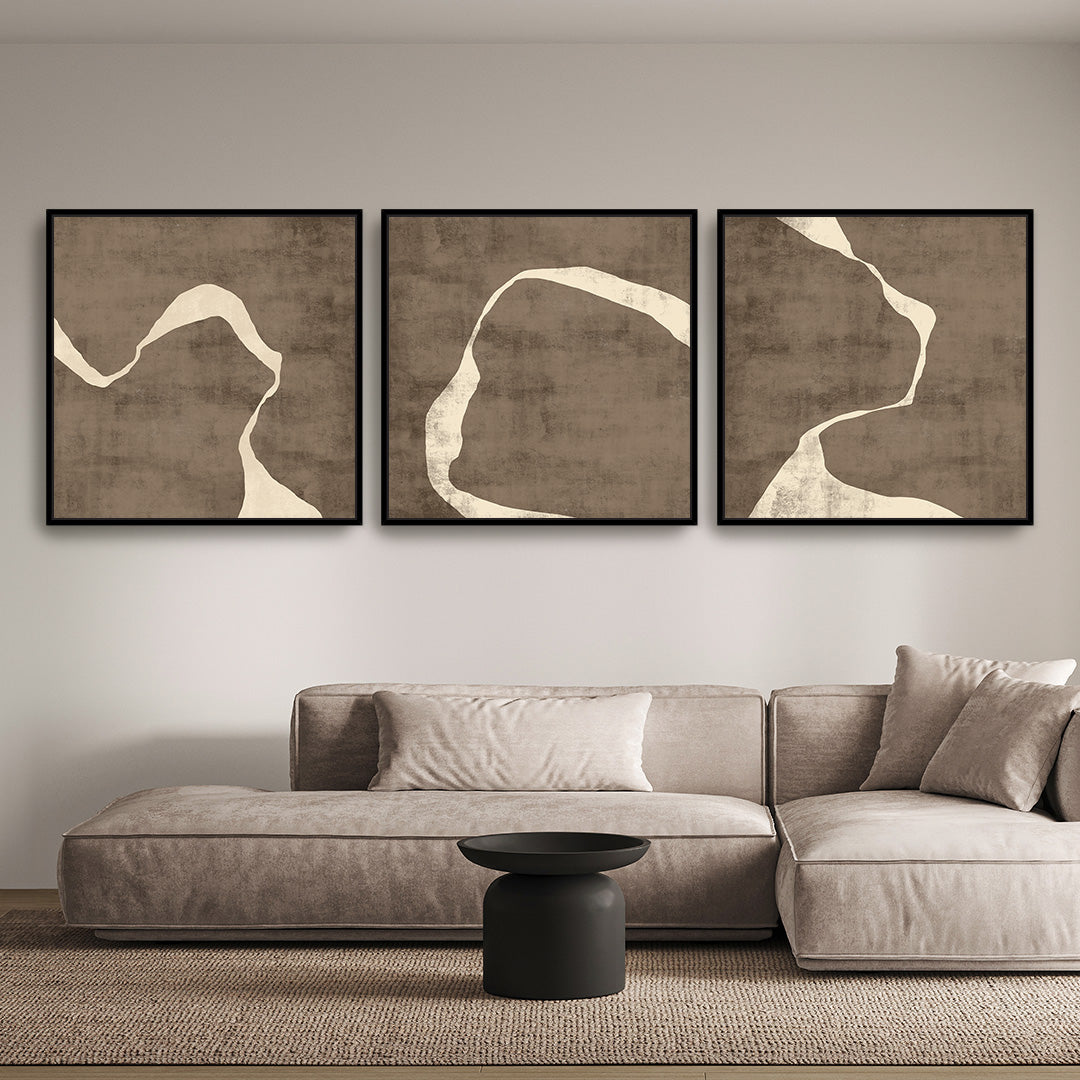 Moko Square Framed Canvas Set of 3 - Mala Art Co.