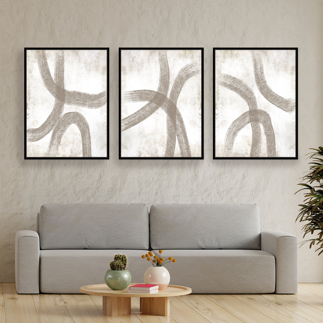 Myro Portrait Framed Canvas Set of 3 - Mala Art Co.