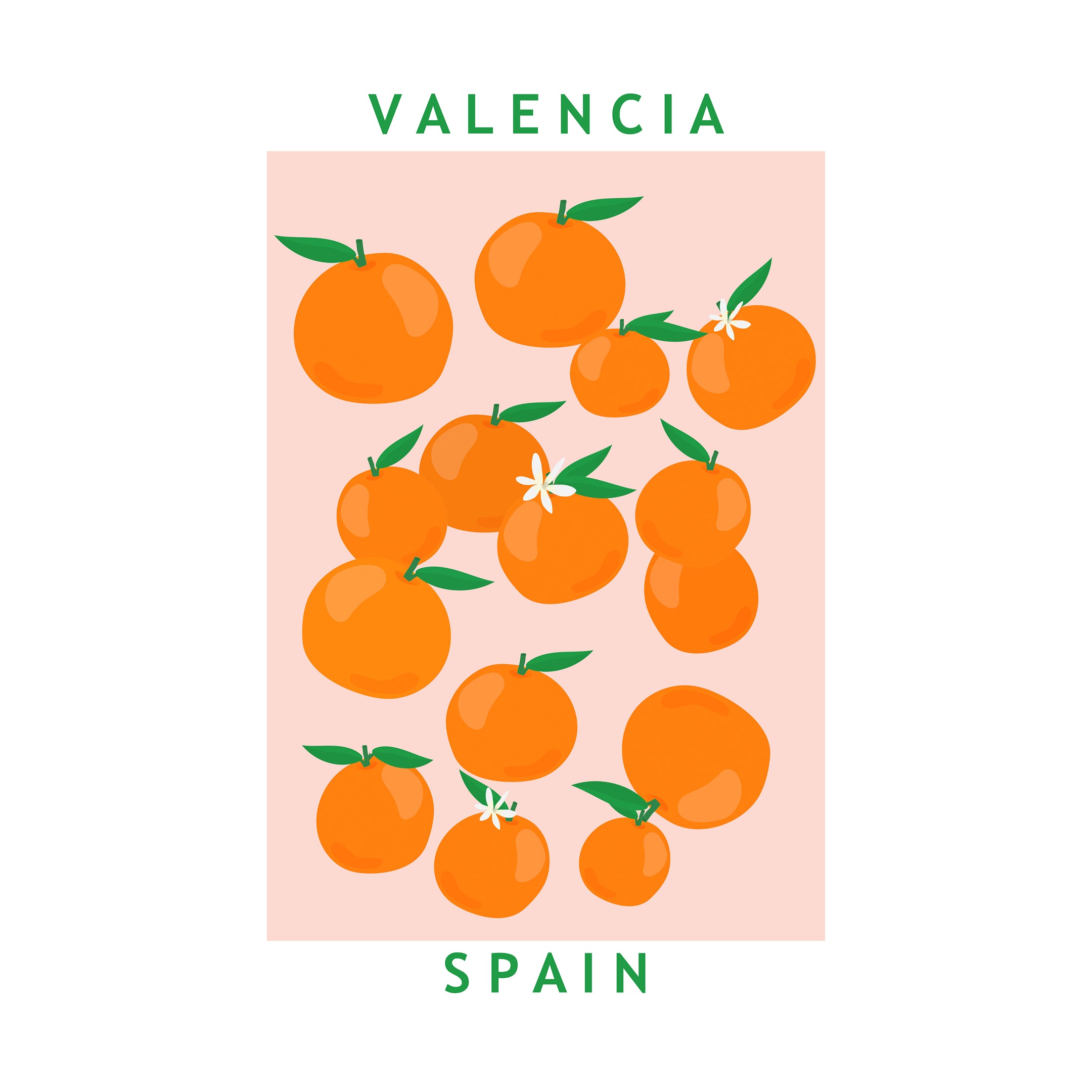 Flower Market Oranges Print