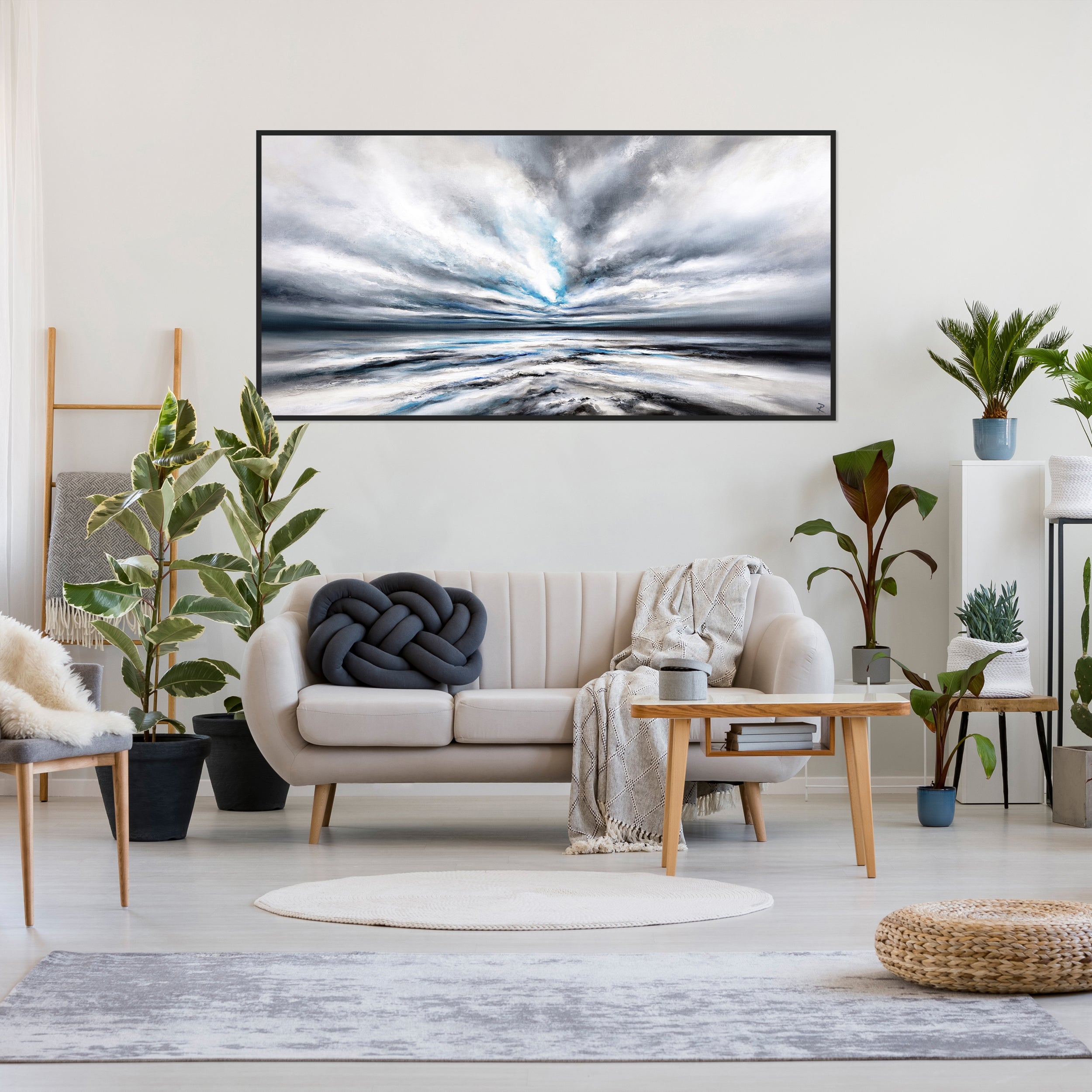 Serenity Panoramic Framed Printed Canvas - Mala Art Co.