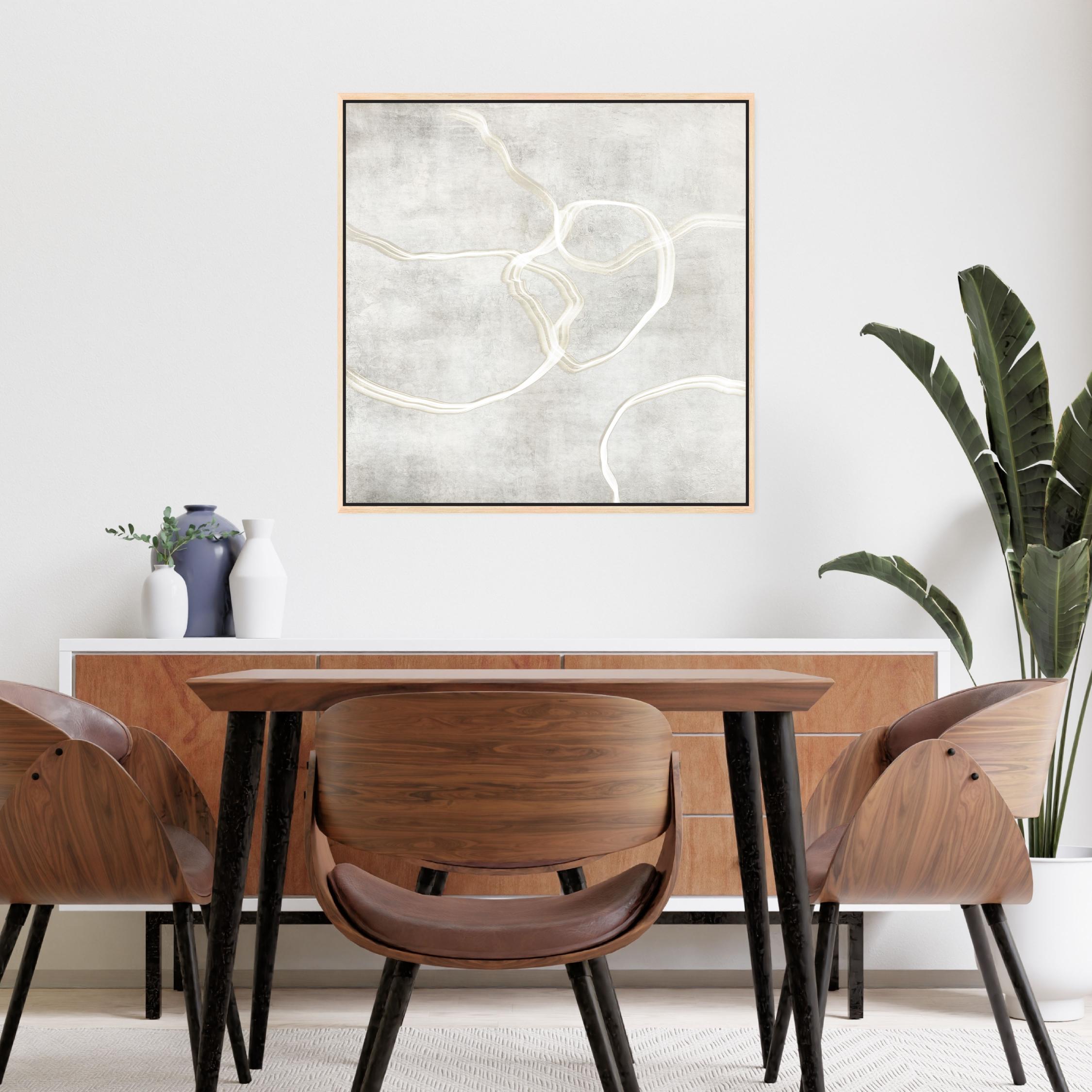 Stylo II Square Framed Printed Canvas - Mala Art Co.