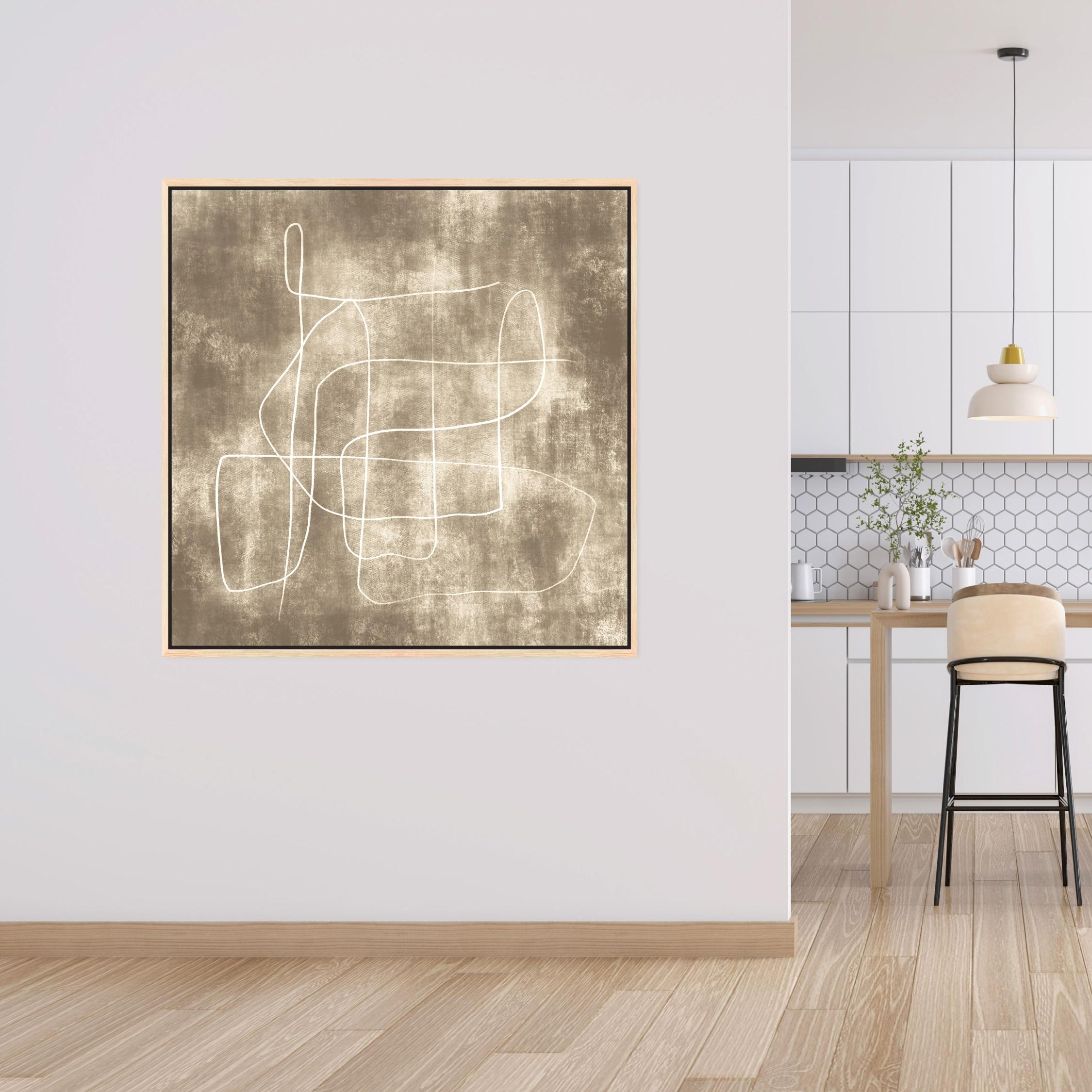 Symphony Square Framed Printed Canvas - Mala Art Co.