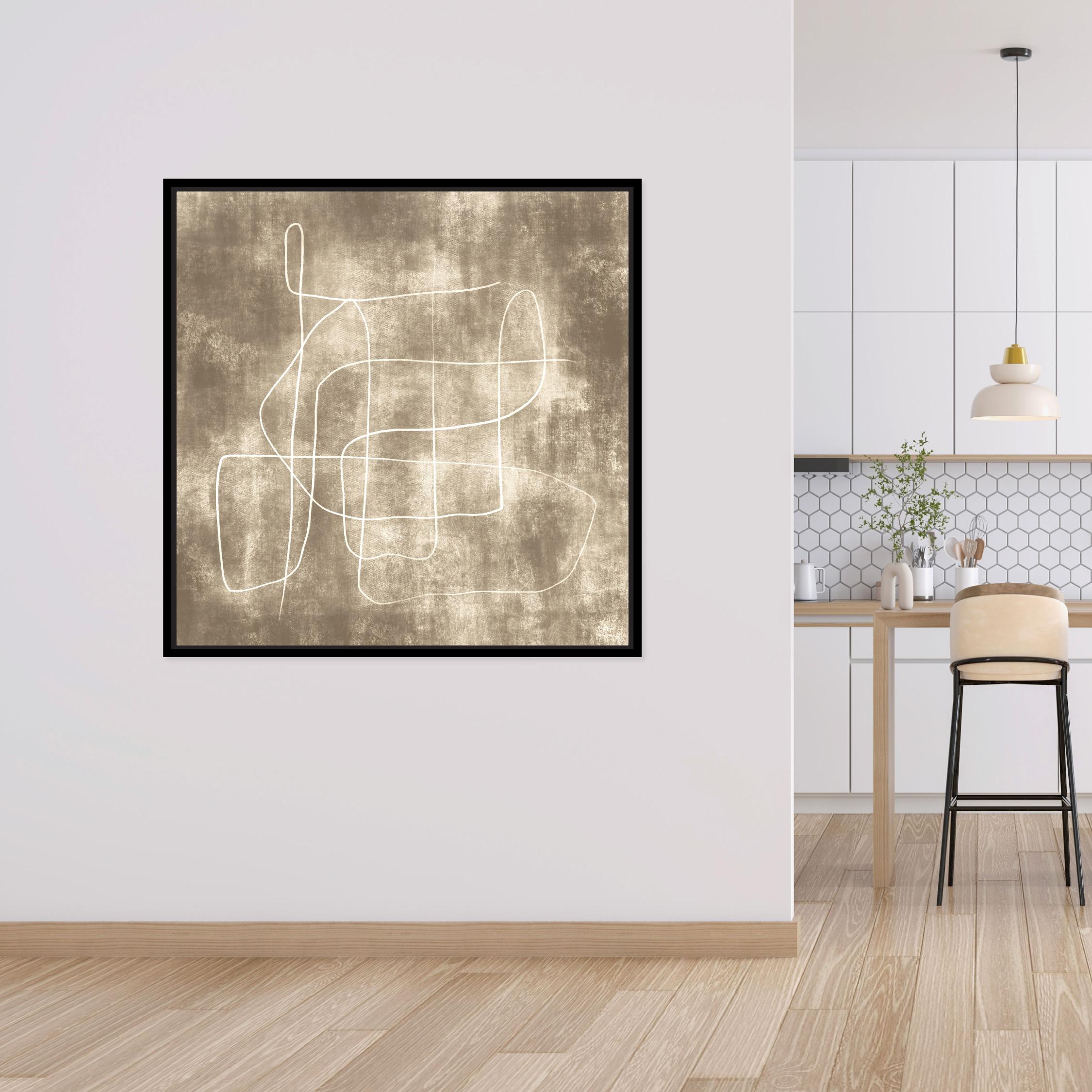 Symphony Square Framed Printed Canvas - Mala Art Co.