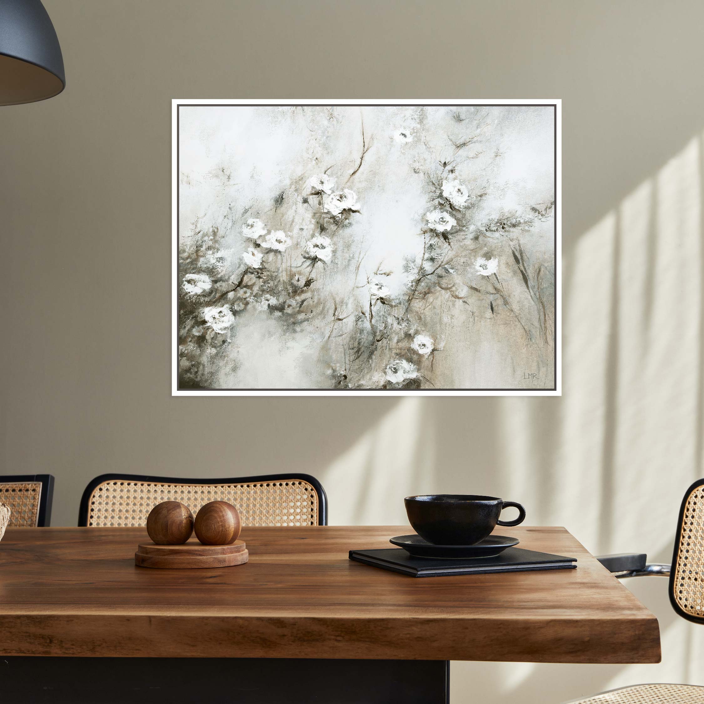 Wild Blooms Landscape Framed Printed Canvas - Mala Art Co.