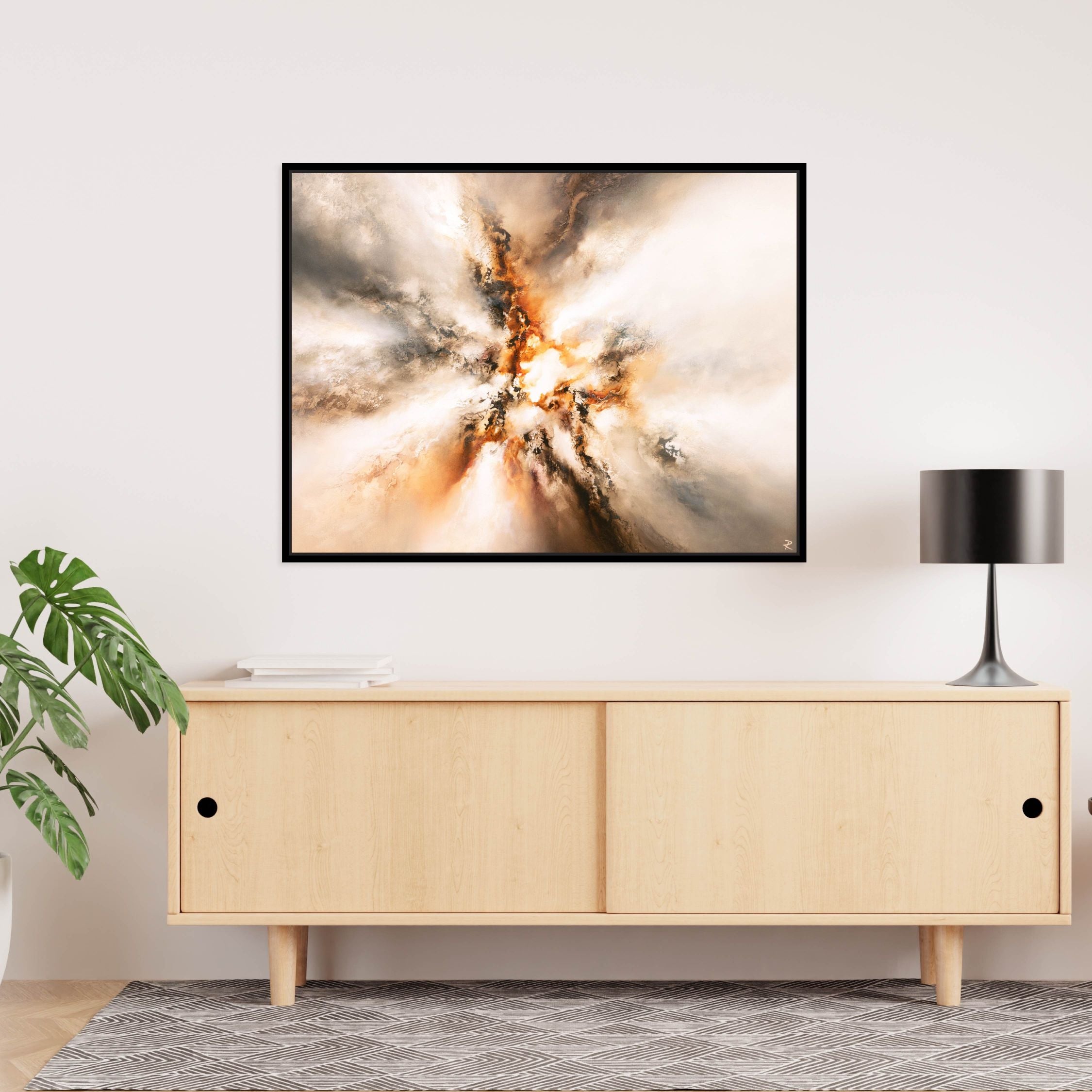Origin II Landscape Framed Printed Canvas - Mala Art Co.