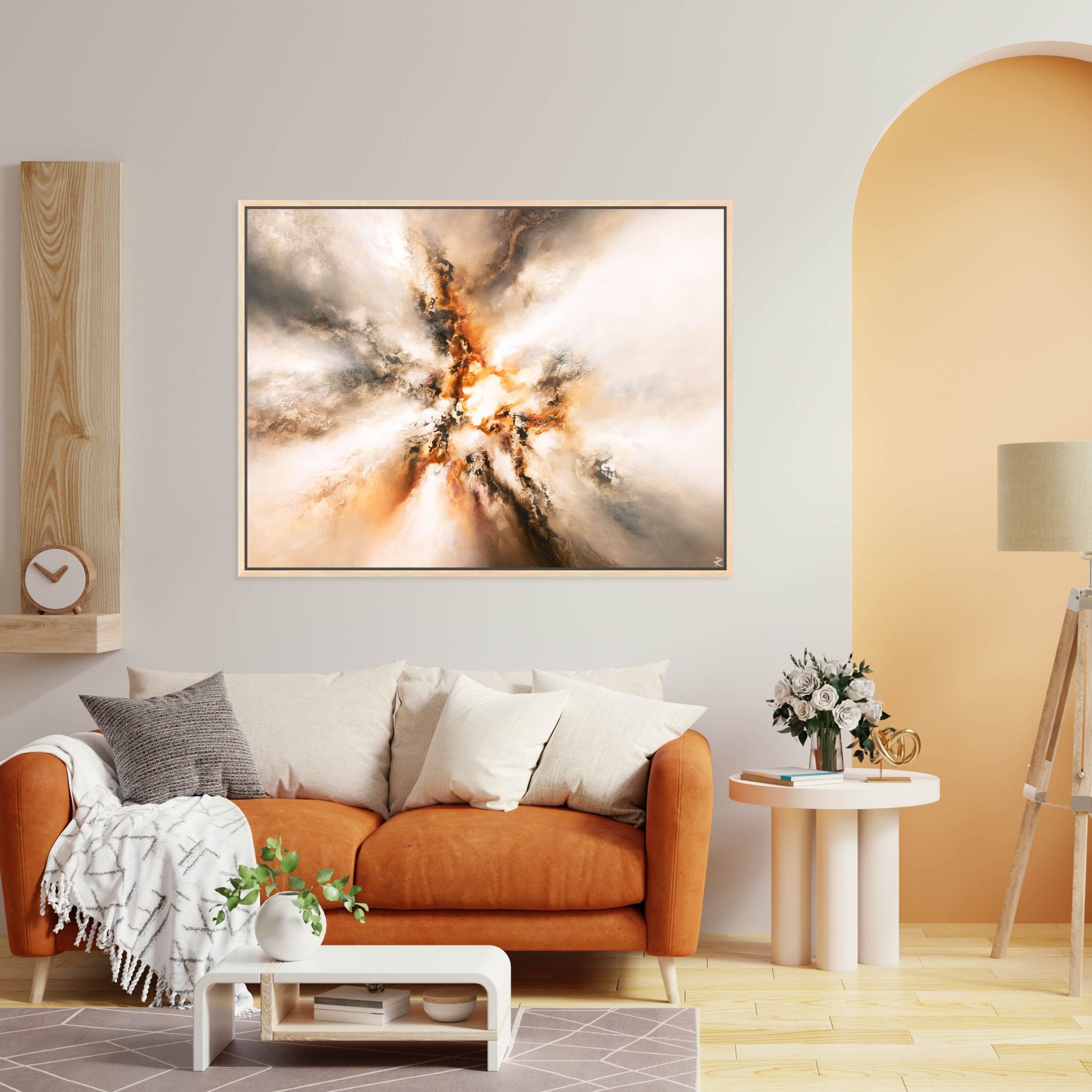 Origin II Landscape Framed Printed Canvas - Mala Art Co.
