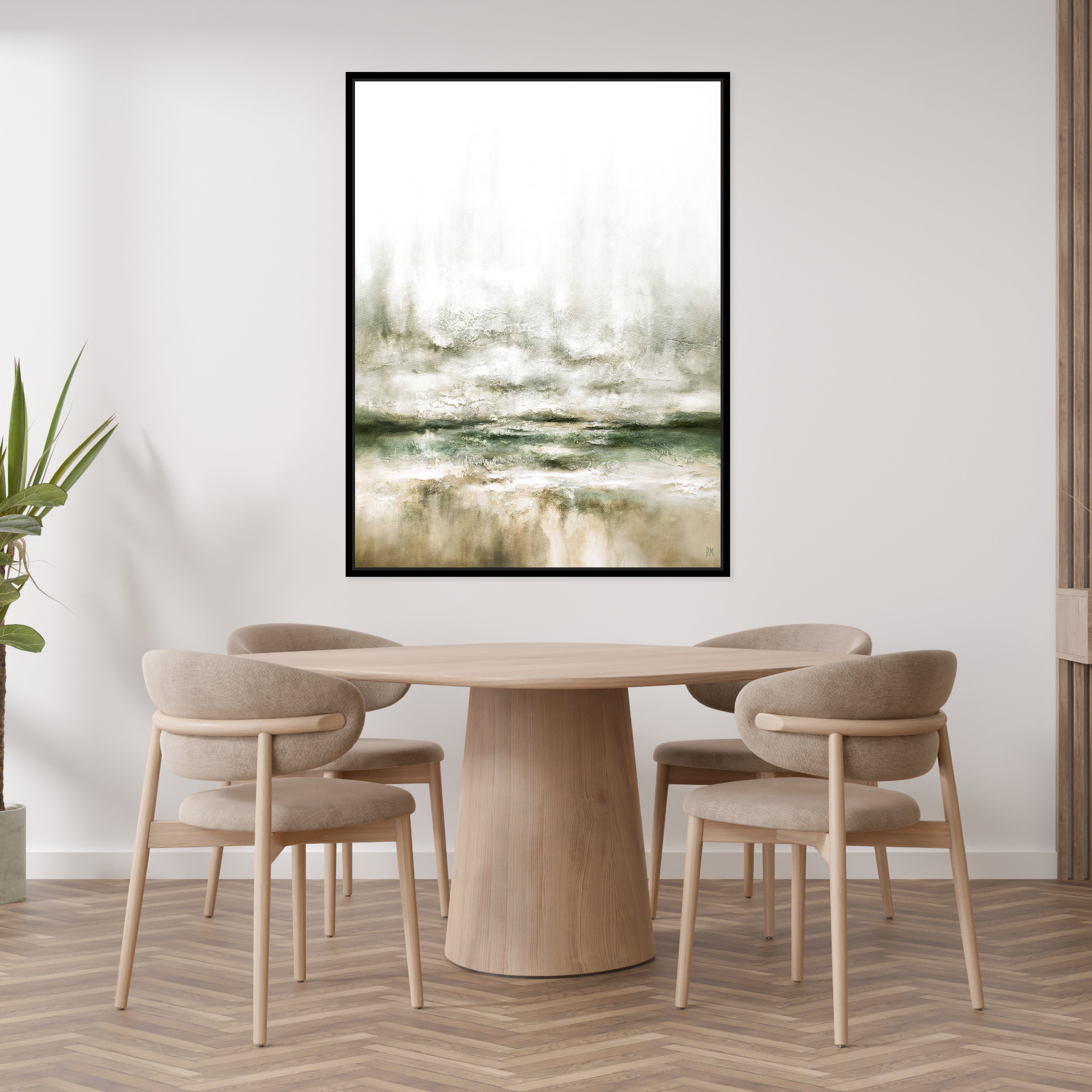 Moods Portrait Framed Printed Canvas - Mala Art Co.