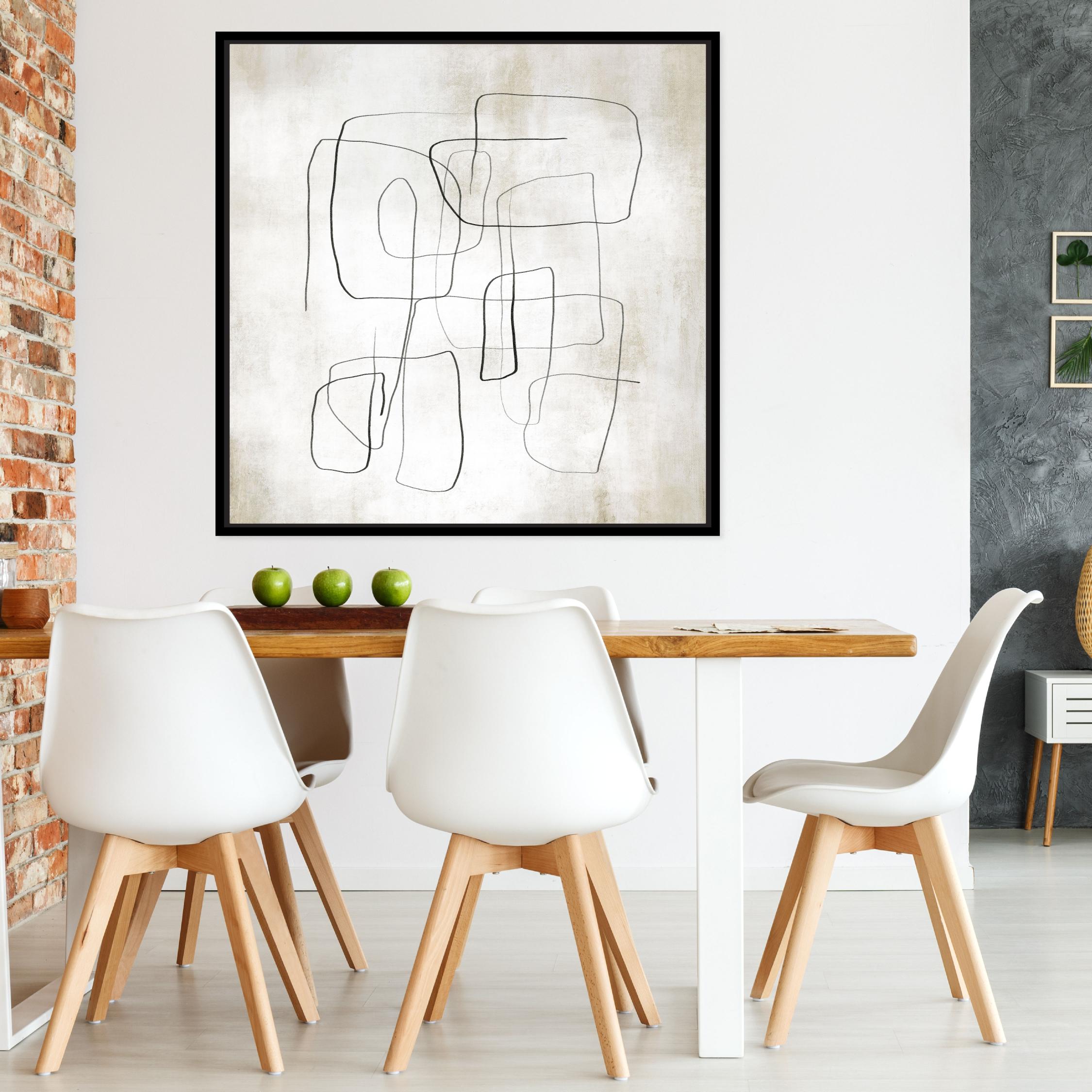 Fina II Square Framed Printed Canvas - Mala Art Co.