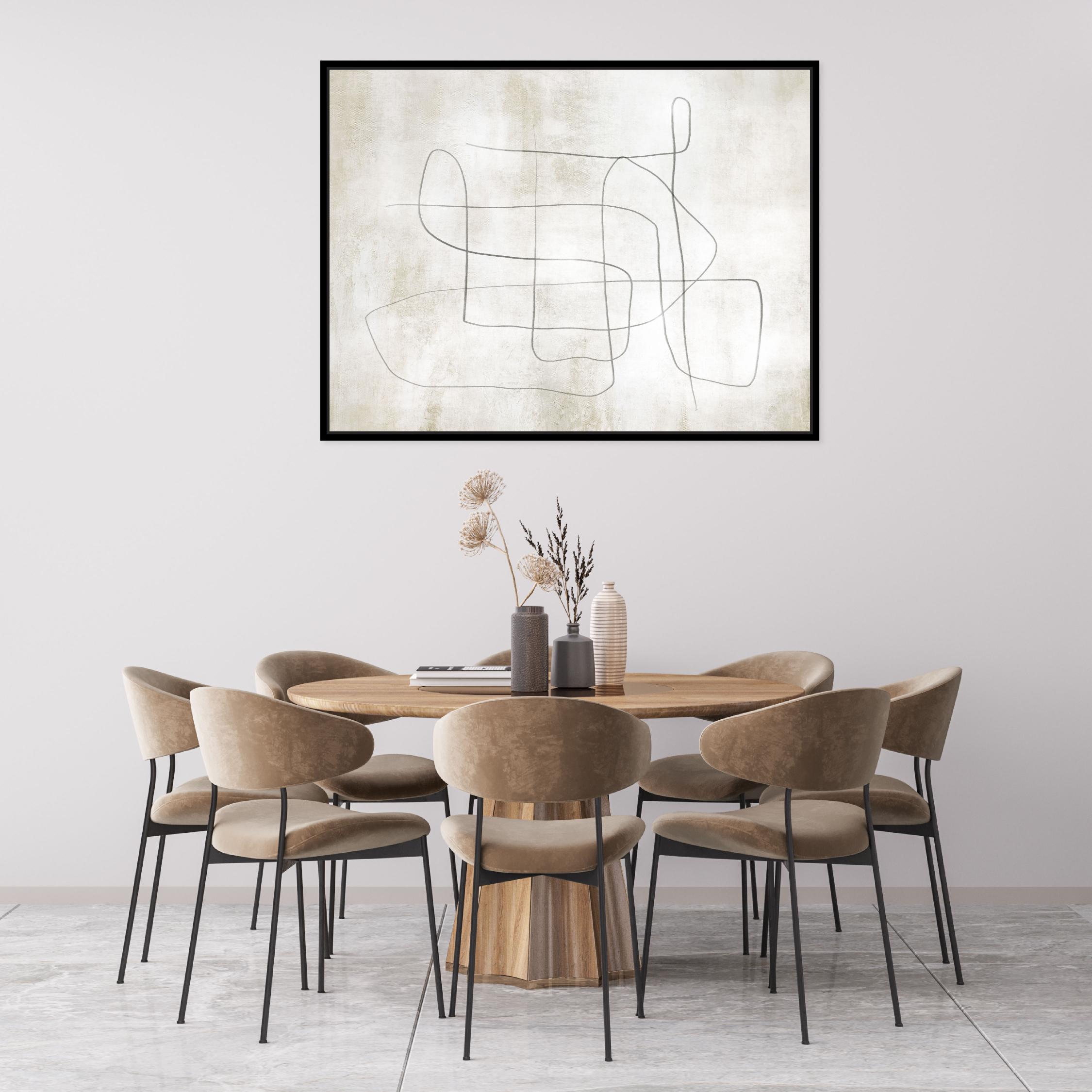 Flow Landscape Framed Printed Canvas - Mala Art Co.