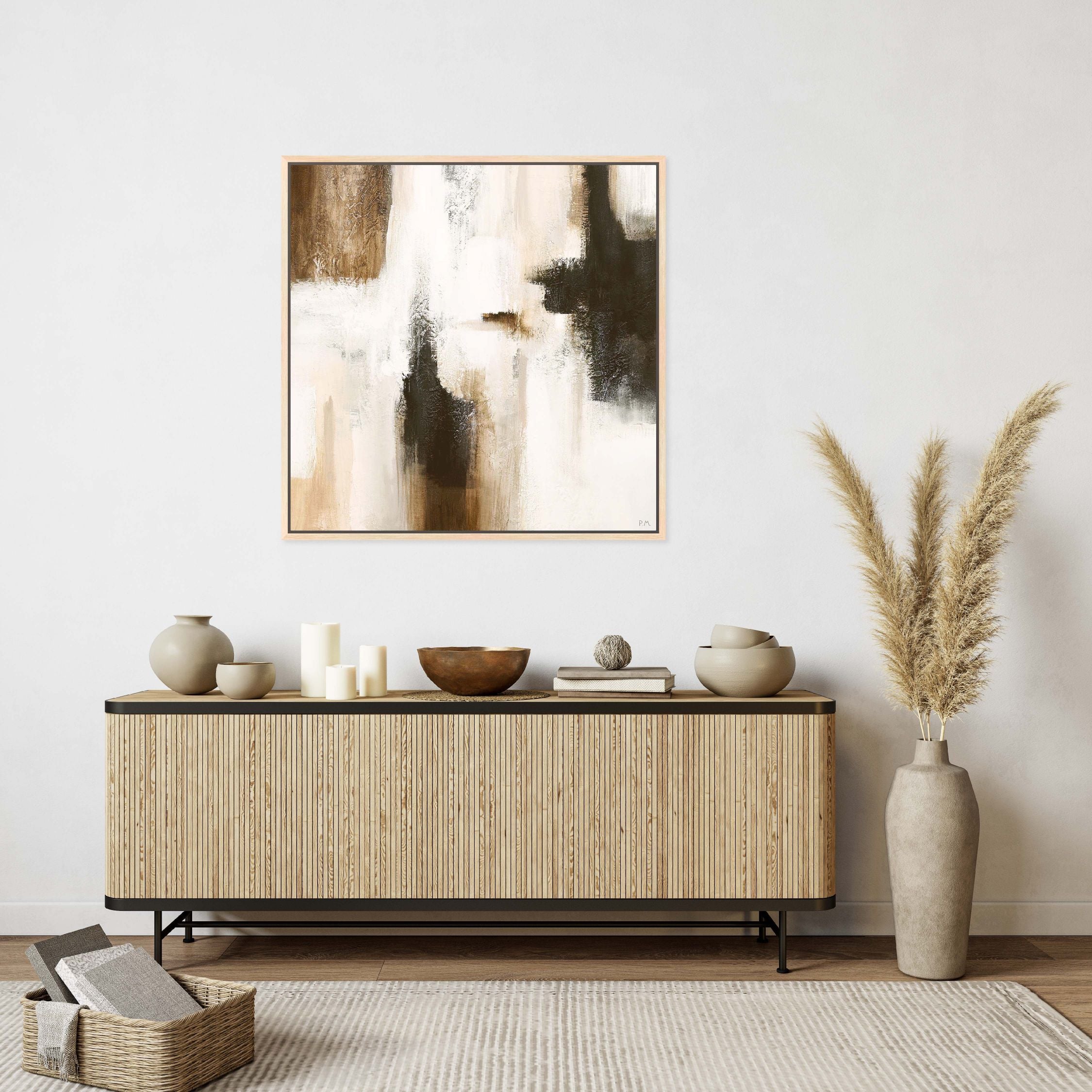 Casa I Square Framed Printed Canvas - Mala Art Co.