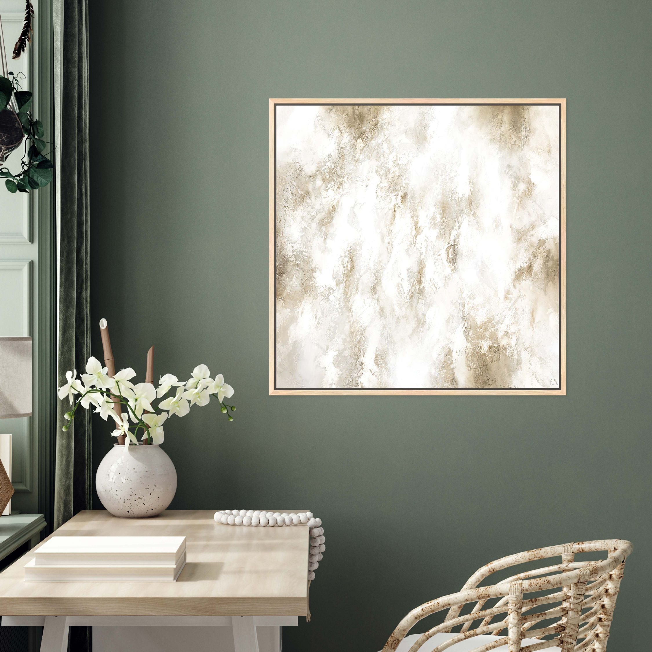 Core Square Framed Printed Canvas - Mala Art Co.