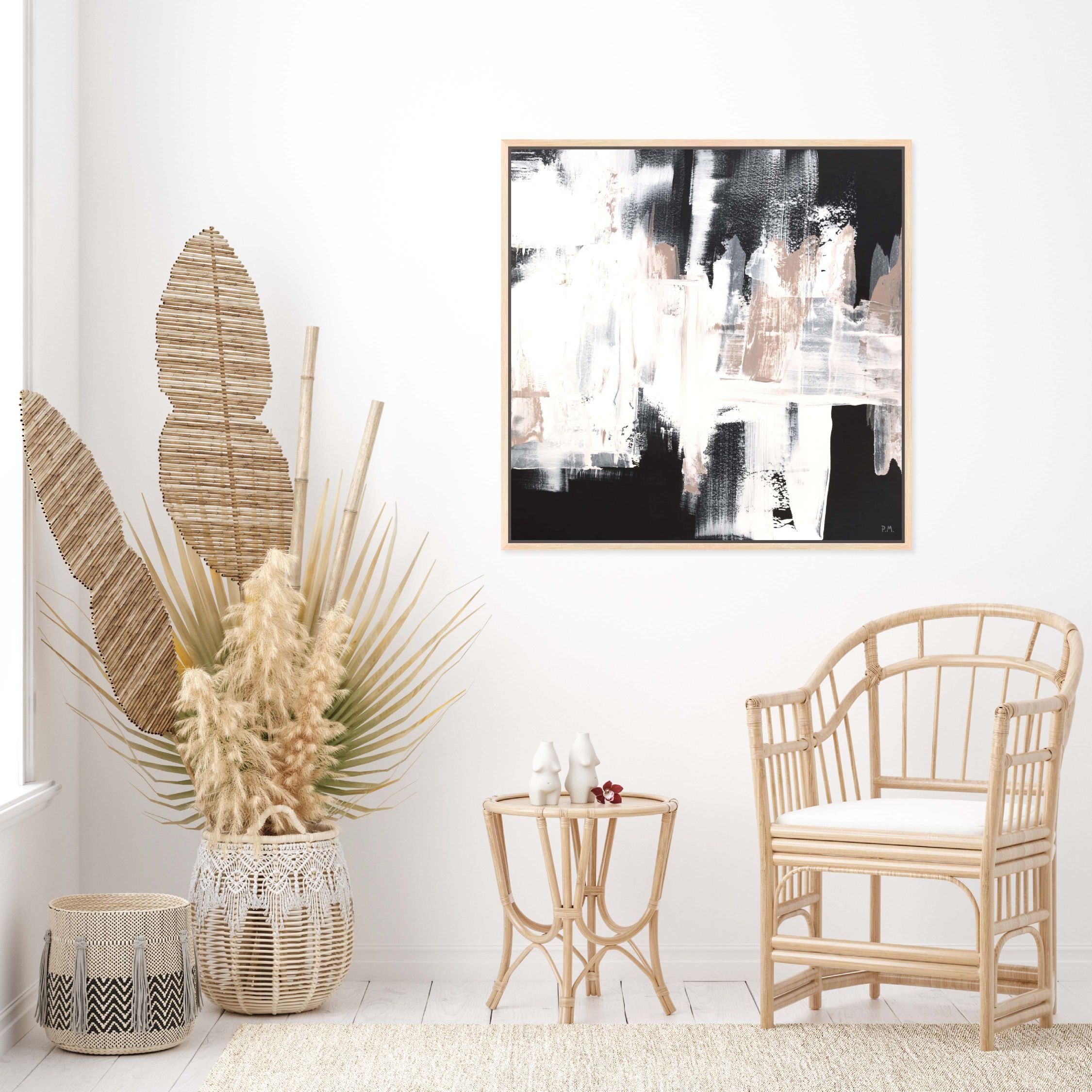 Versa Square Framed Printed Canvas - Mala Art Co.