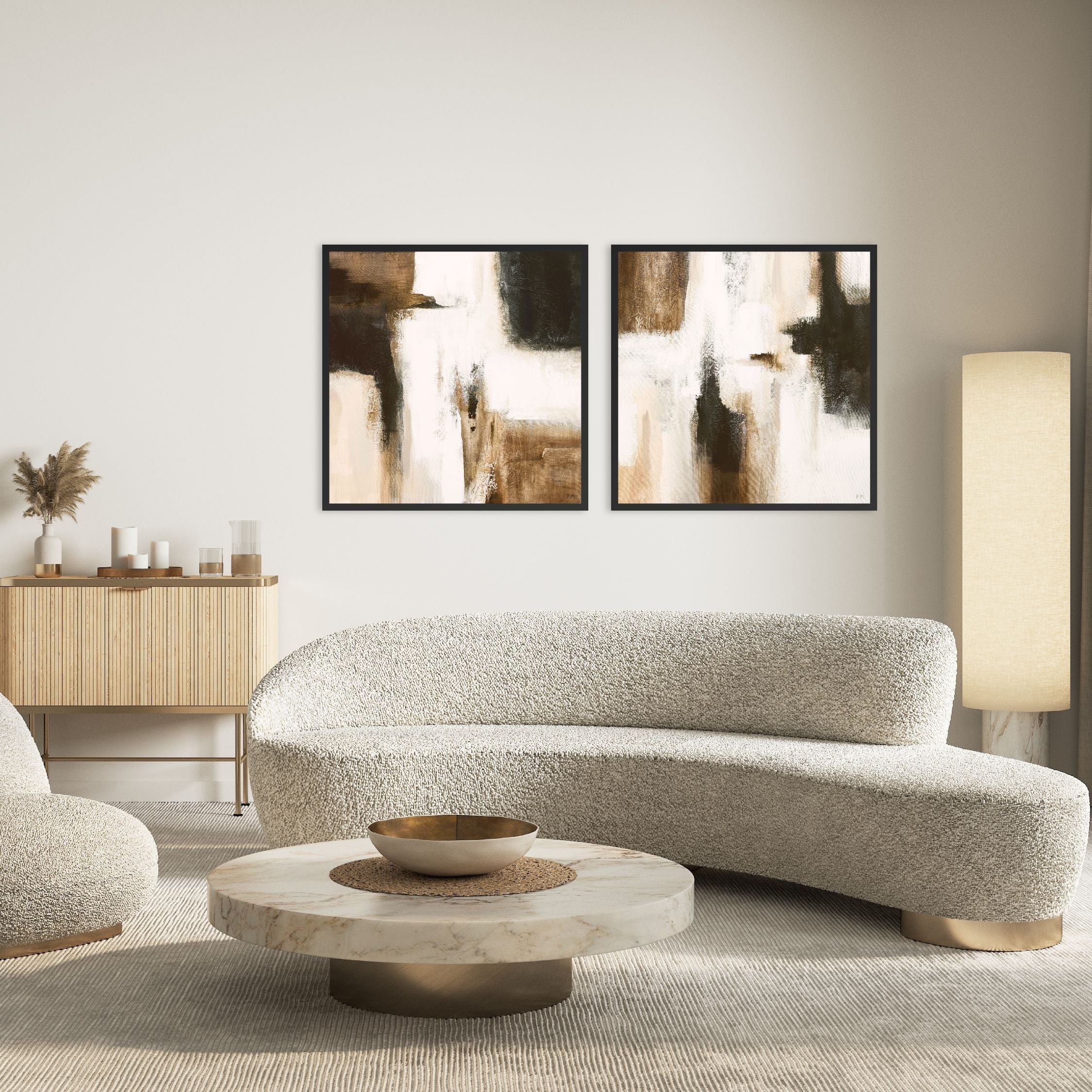 Casa Square Framed Canvas Set of 2 - Mala Art Co.