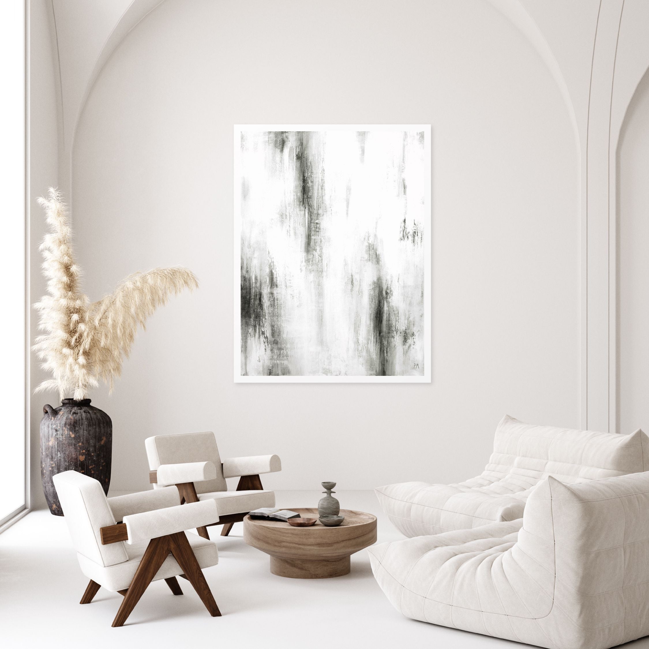 Manhattan I Portrait Framed Printed Canvas - Mala Art Co.