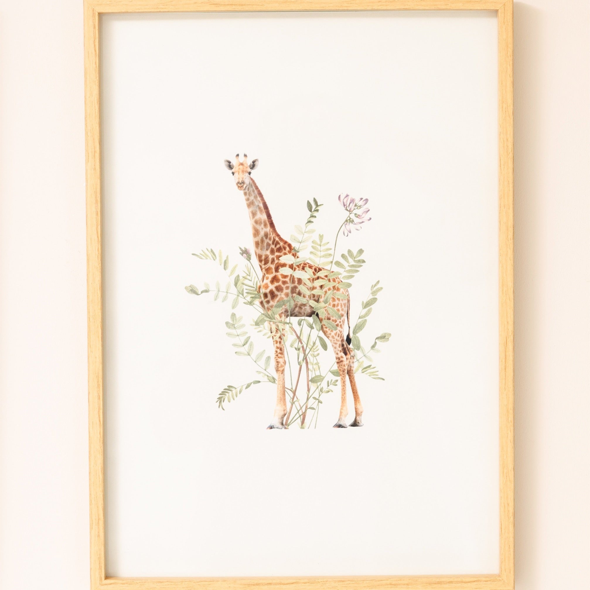 Floral Giraffe Print - Mala Art Co.