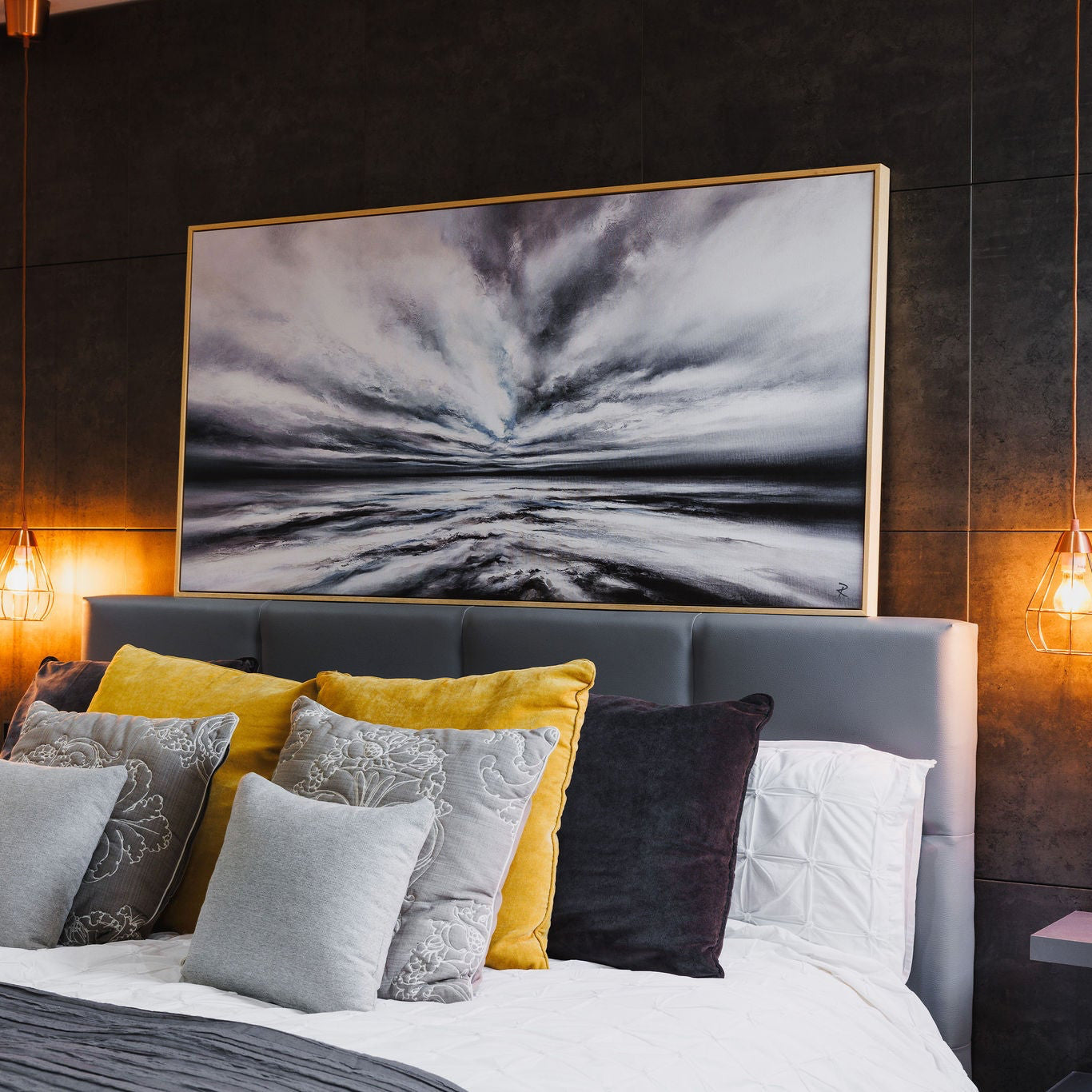 Serenity Panoramic Framed Printed Canvas - Mala Art Co.