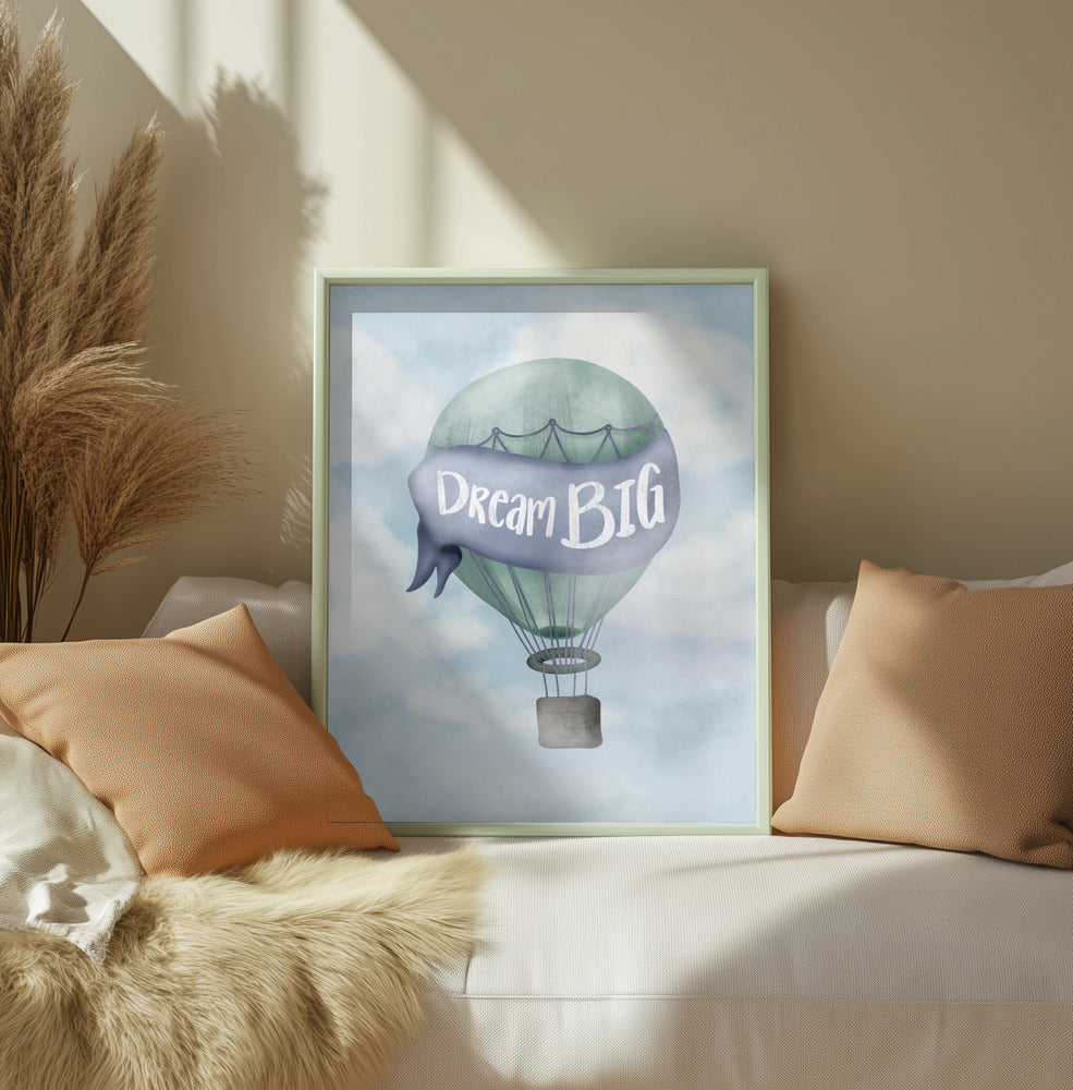 Dream Big Blue Print - Mala Art Co.