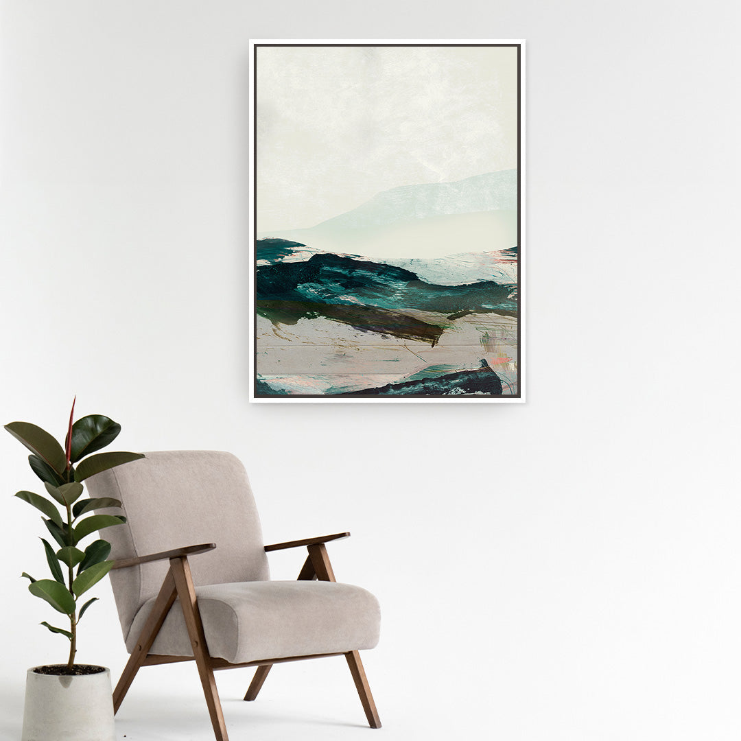 Mountains No2 Framed Printed Canvas
