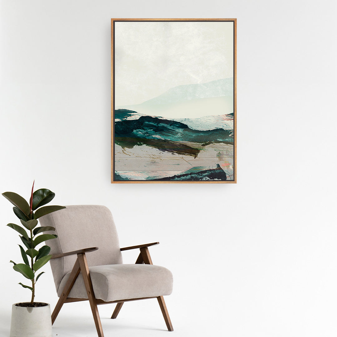 Mountains No2 Framed Printed Canvas