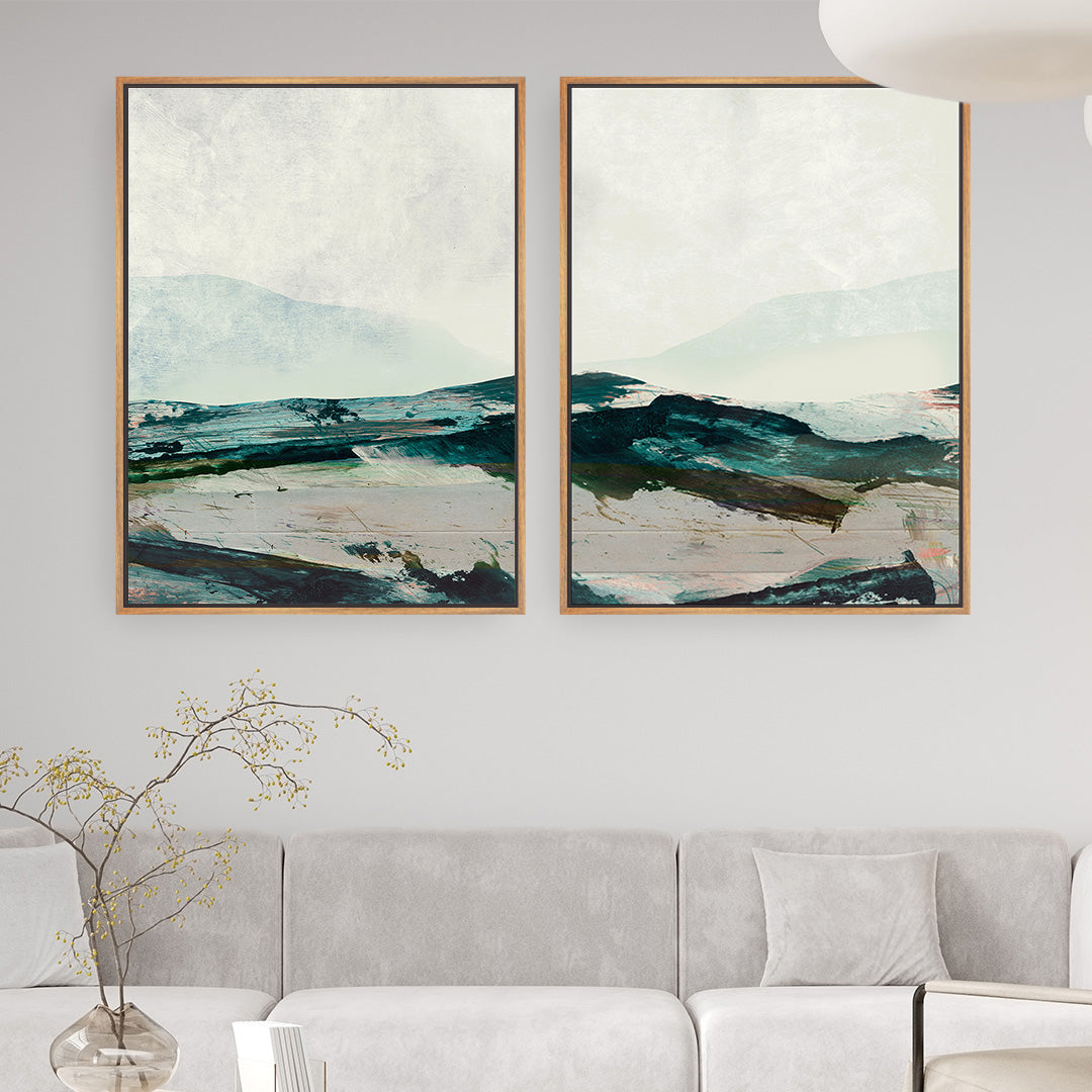Mountains Framed Canvas Set of 2