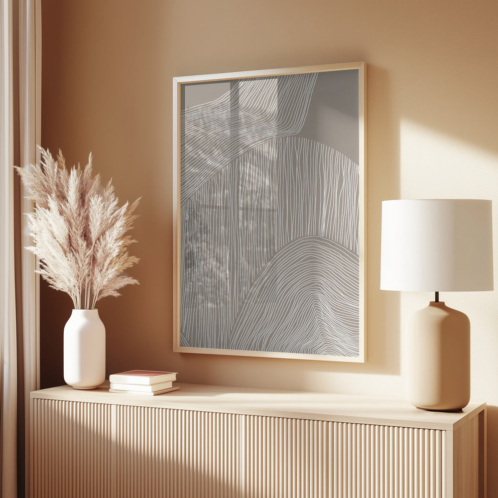 Abstract Organic Lines Print