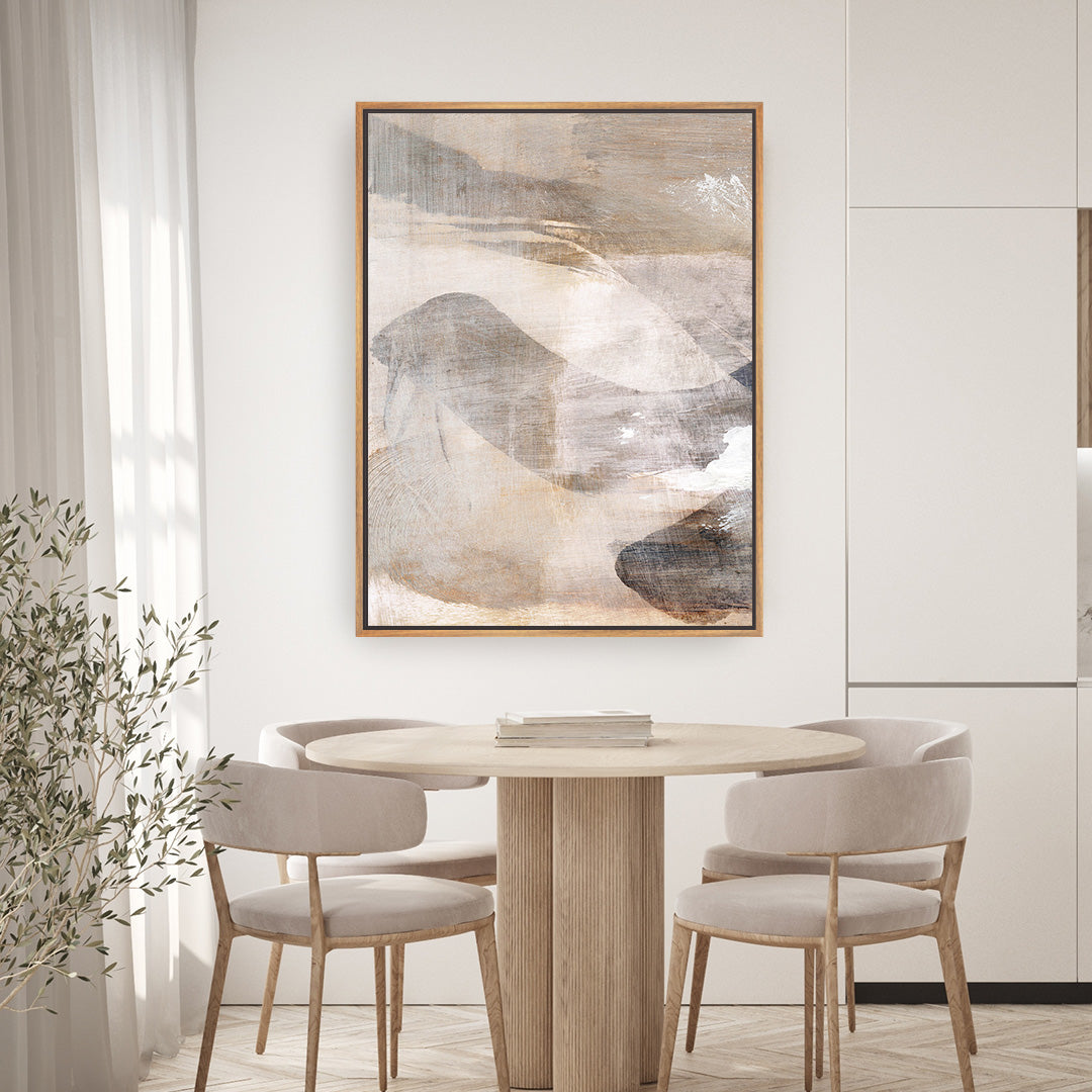 Layers 1 Framed Printed Canvas