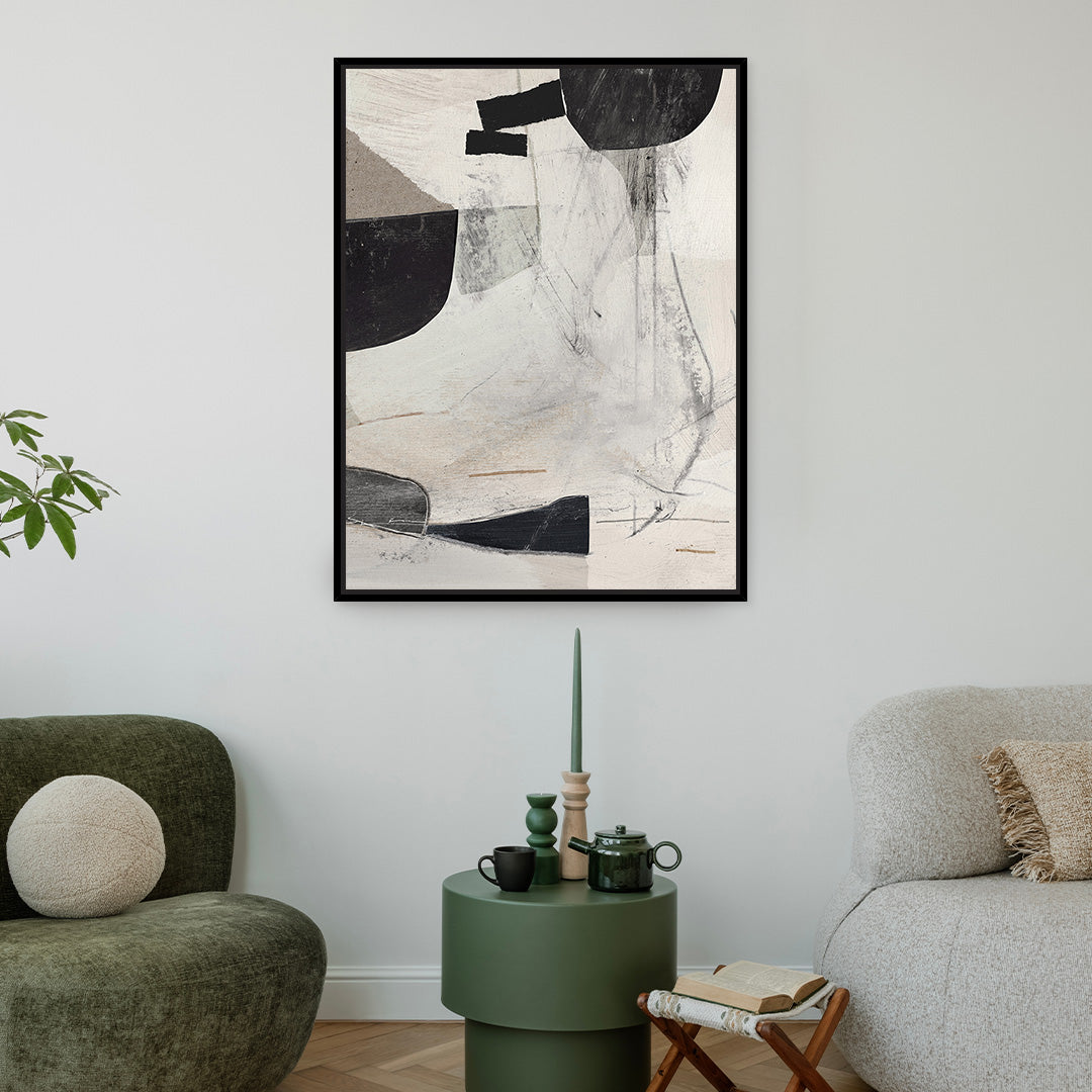 High 2 Framed Printed Canvas