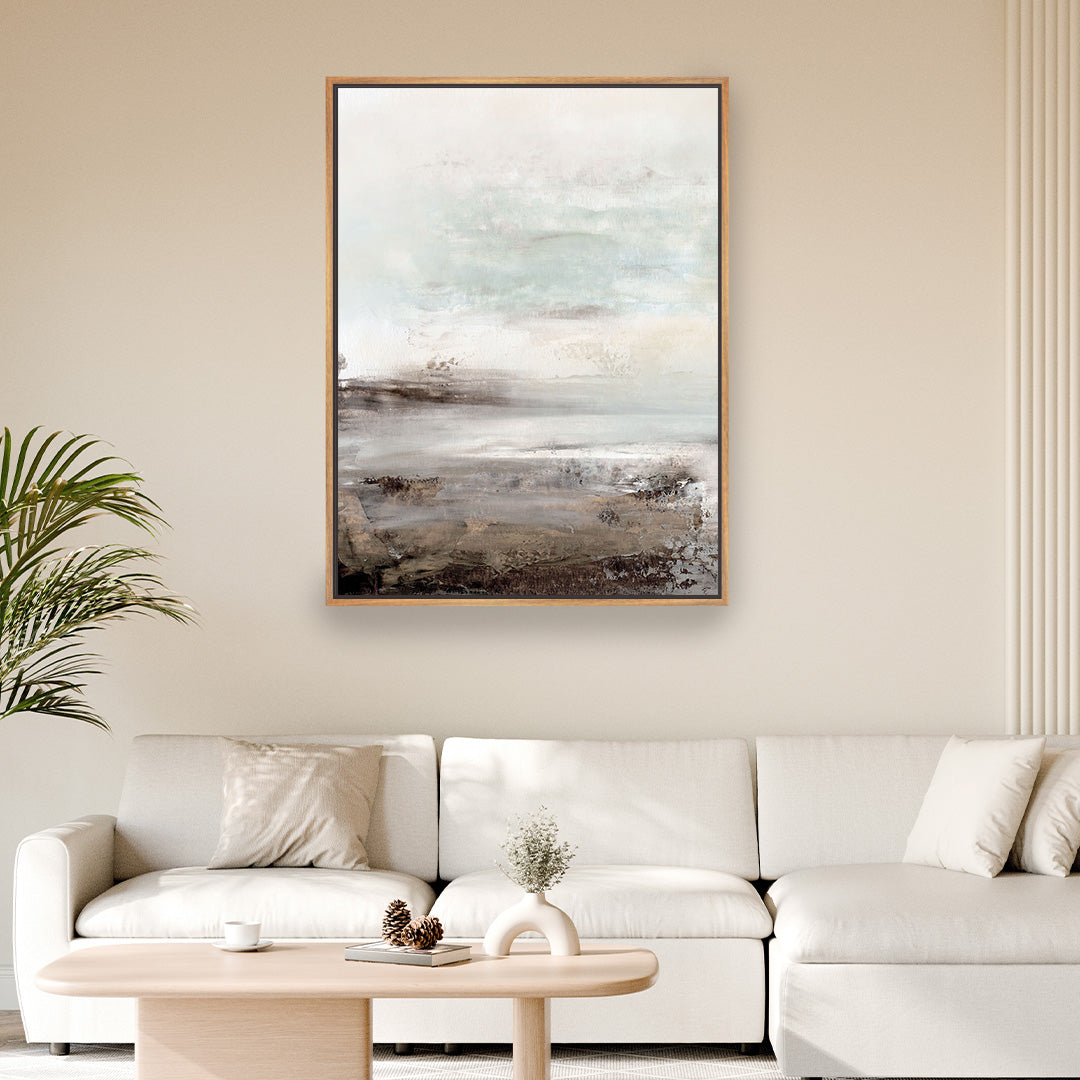 Downtempo 1 Framed Printed Canvas