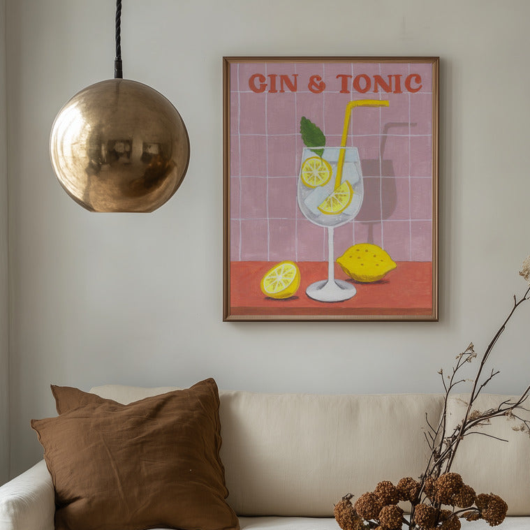 Gin and Tonic Cocktail Print