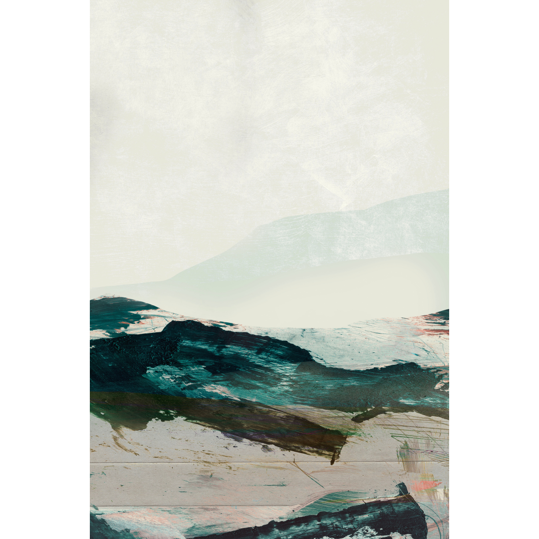 Mountains No2 Framed Printed Canvas