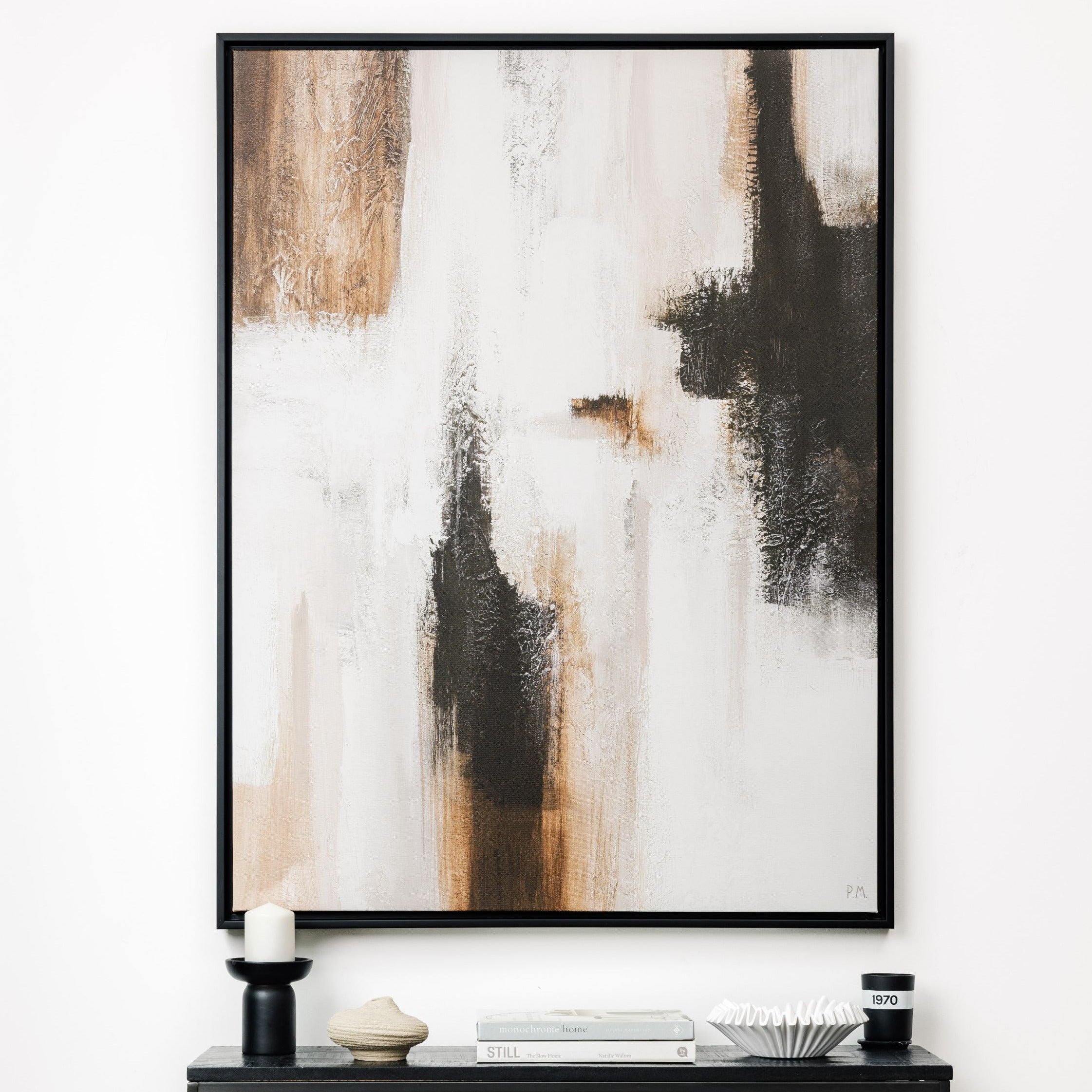 Casa I Portrait Framed Printed Canvas - Mala Art Co.