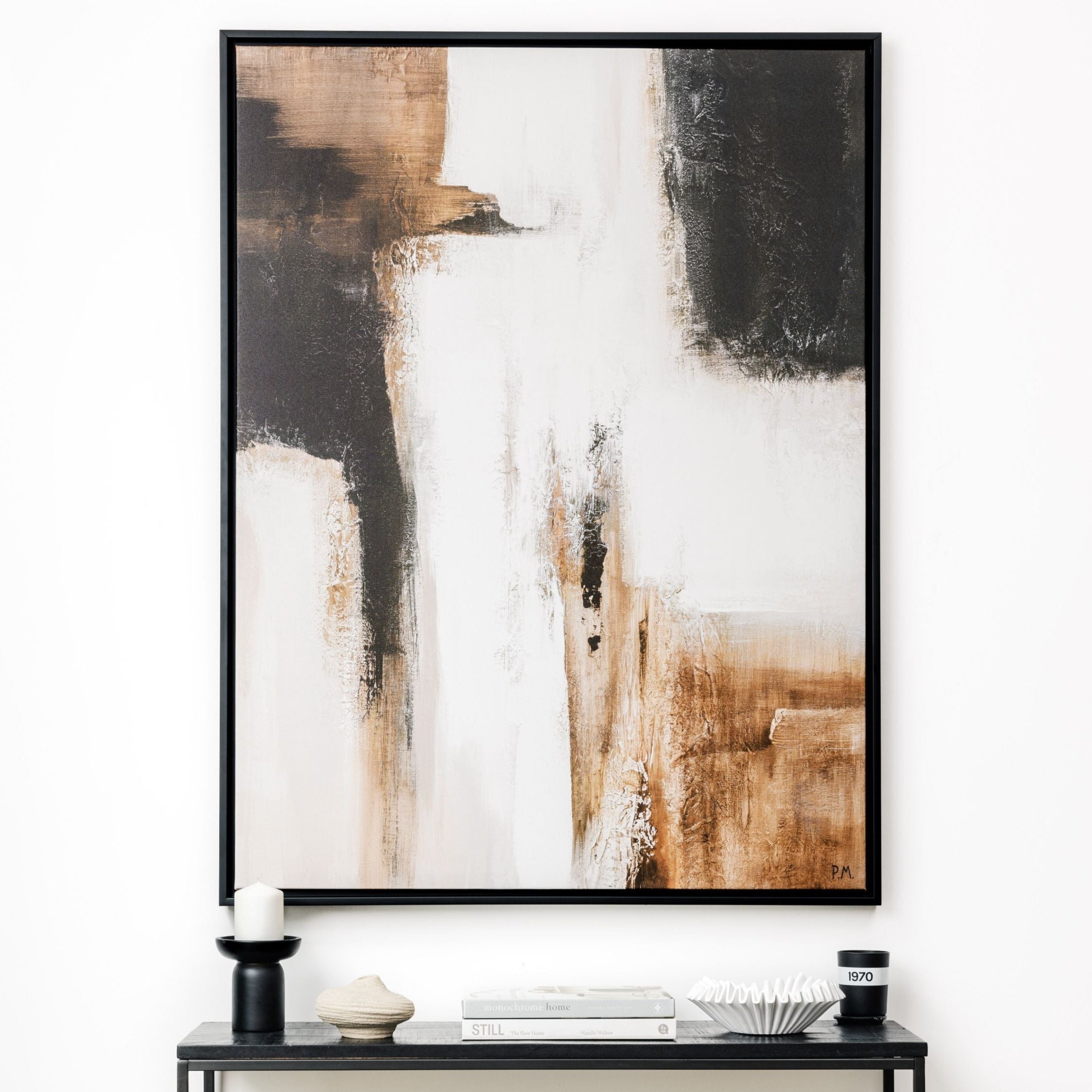 Casa II Portrait Framed Printed Canvas - Mala Art Co.