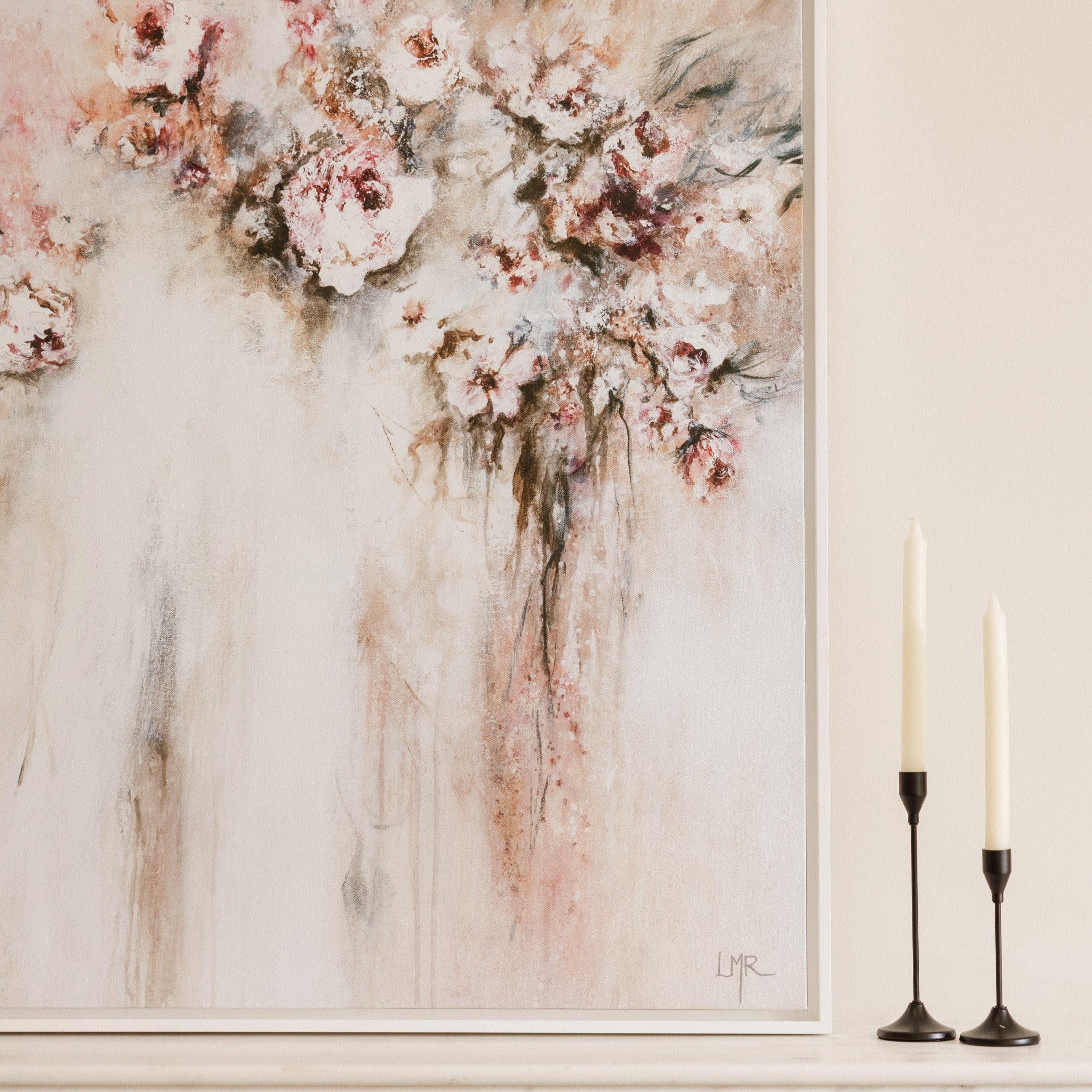 Amore Square Framed Printed Canvas - Mala Art Co.