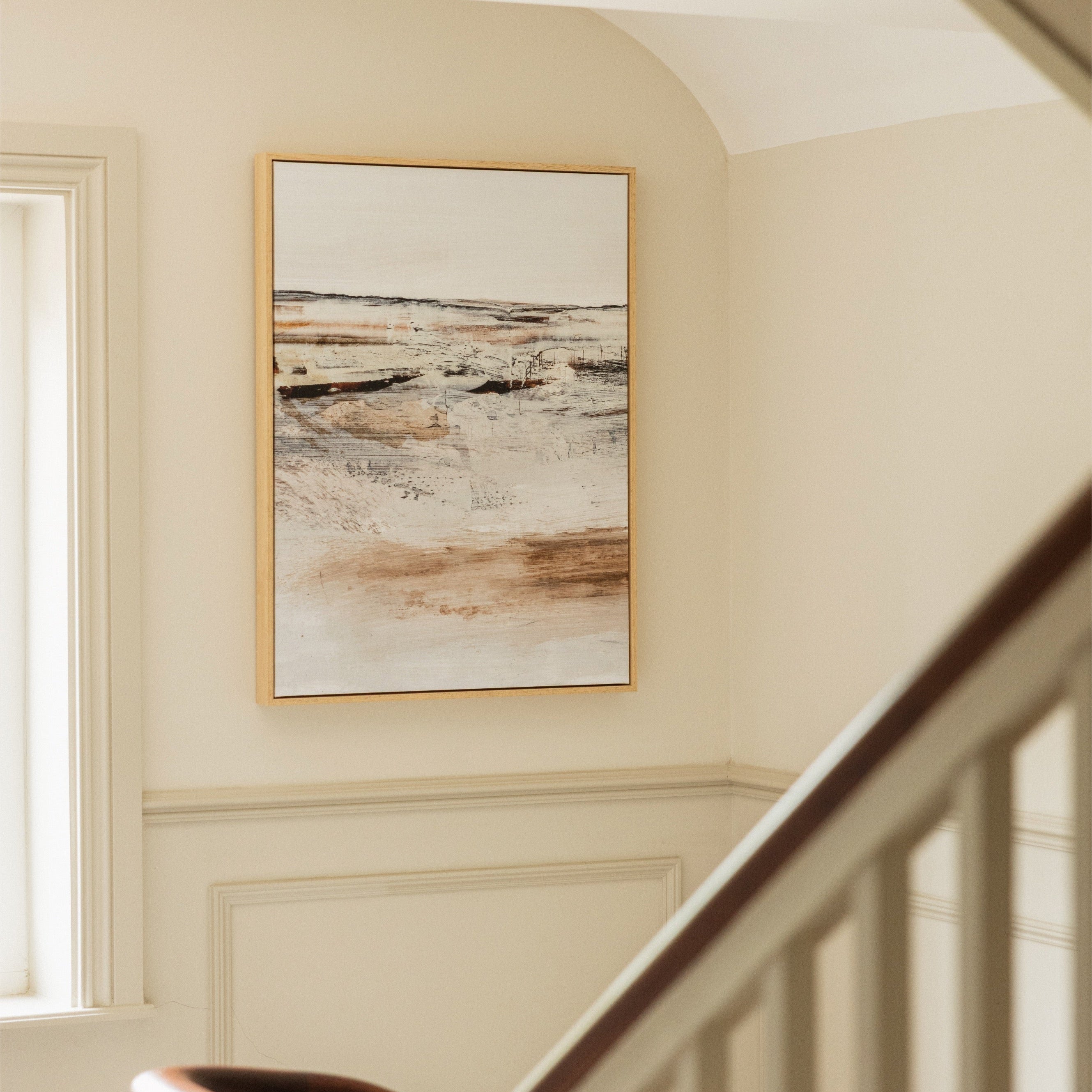 August Framed Printed Canvas